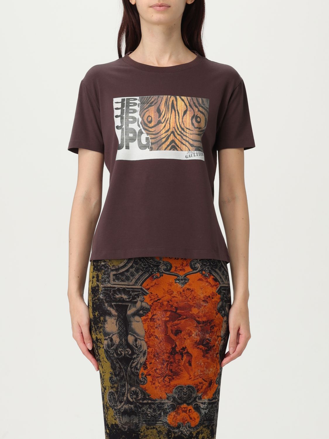 Jean Paul Gaultier T-shirt  Donna Colore Marrone