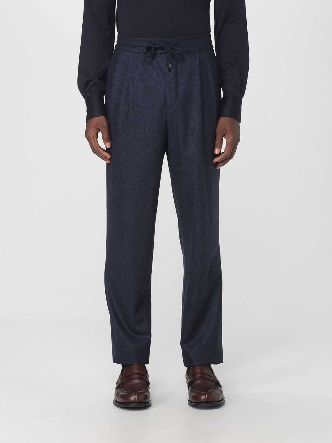 Brunello Cucinelli Pants  Men Color Blue In Blue