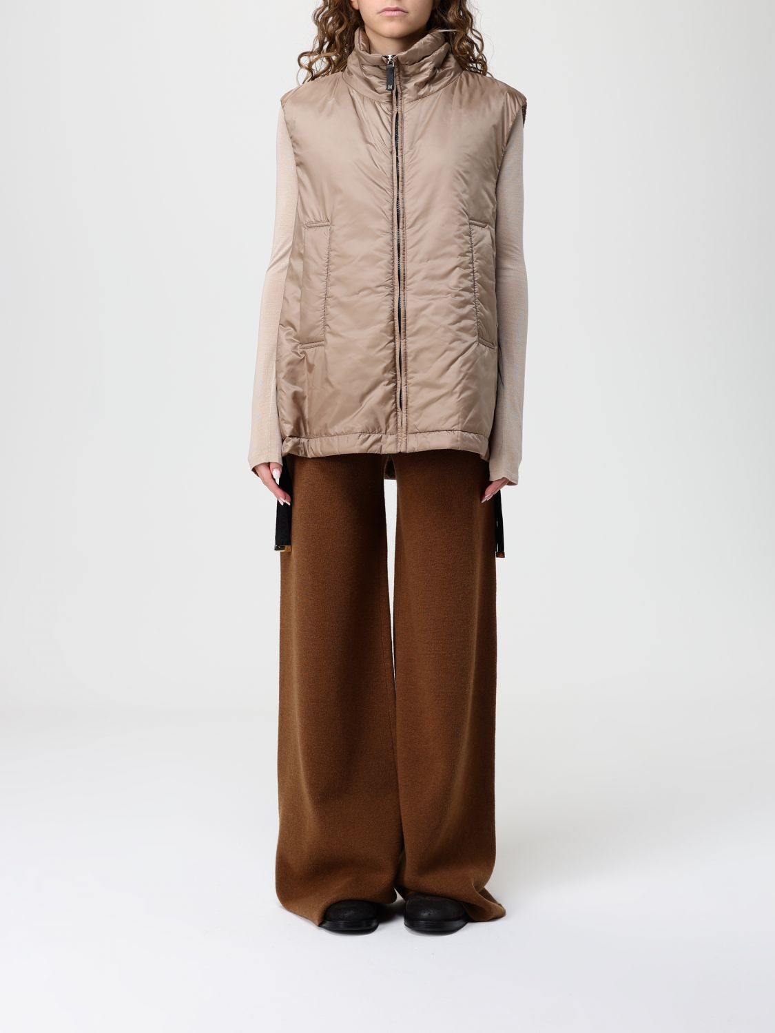 Max Mara The Cube Waistcoat  Woman Color Honey In Neutral