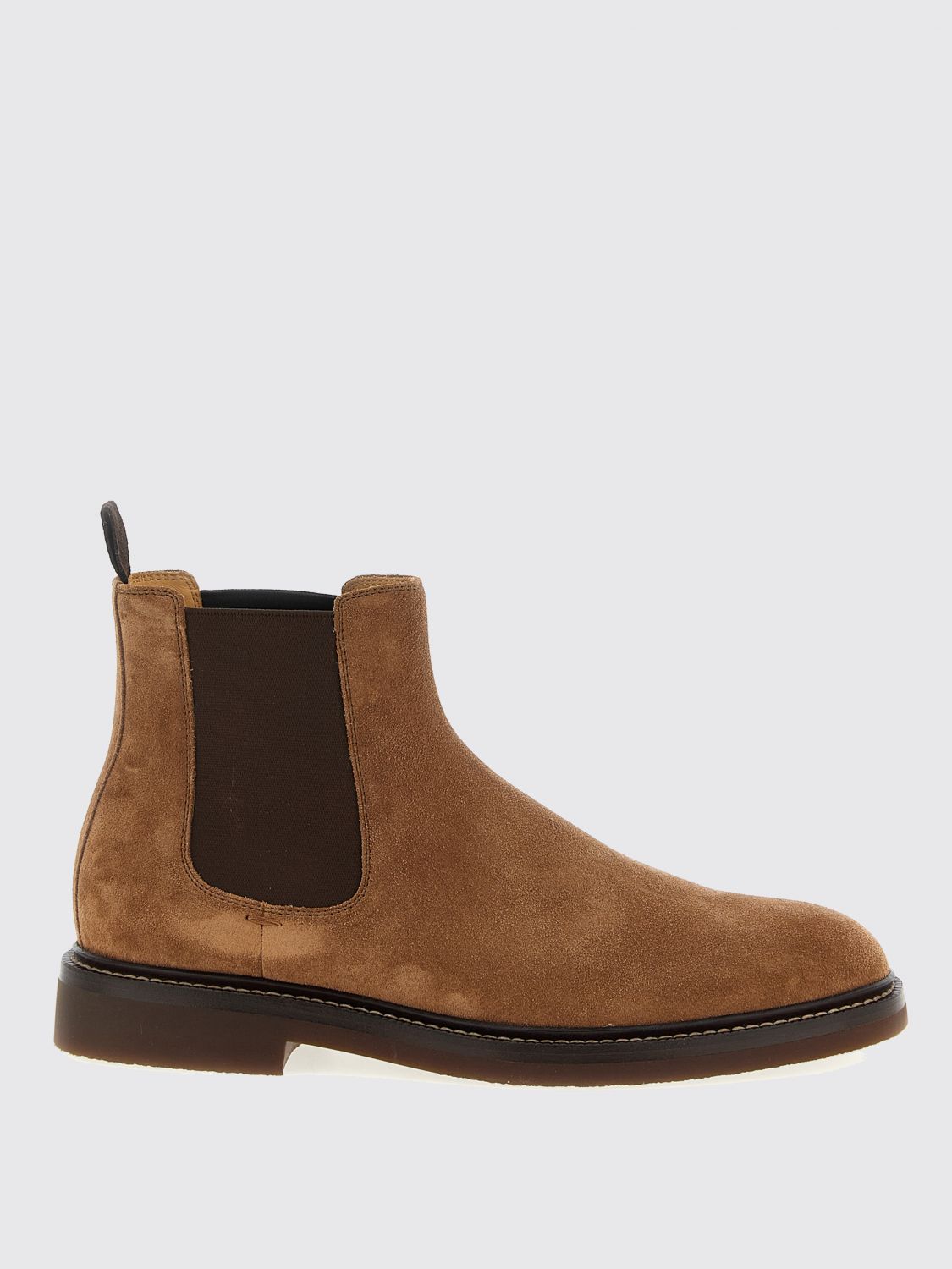 Brunello Cucinelli Brown Suede Boots In Brown