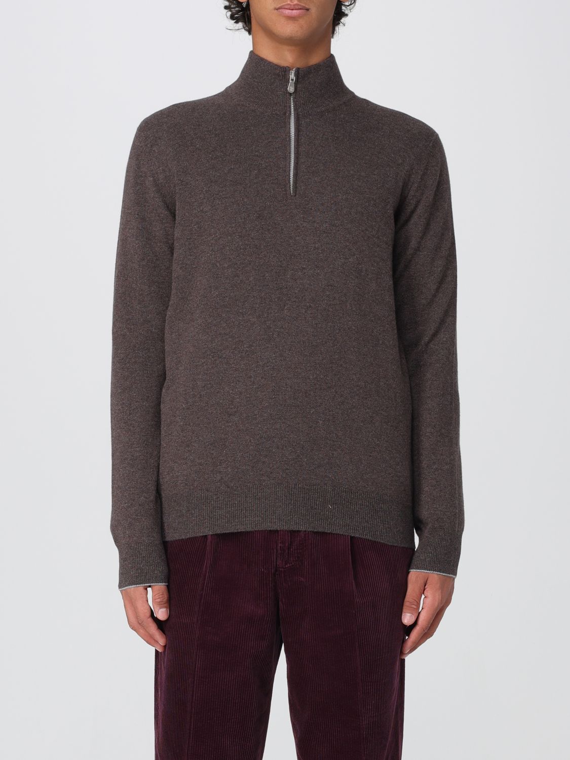 Brunello Cucinelli Sweater Men Color Dark In Brown