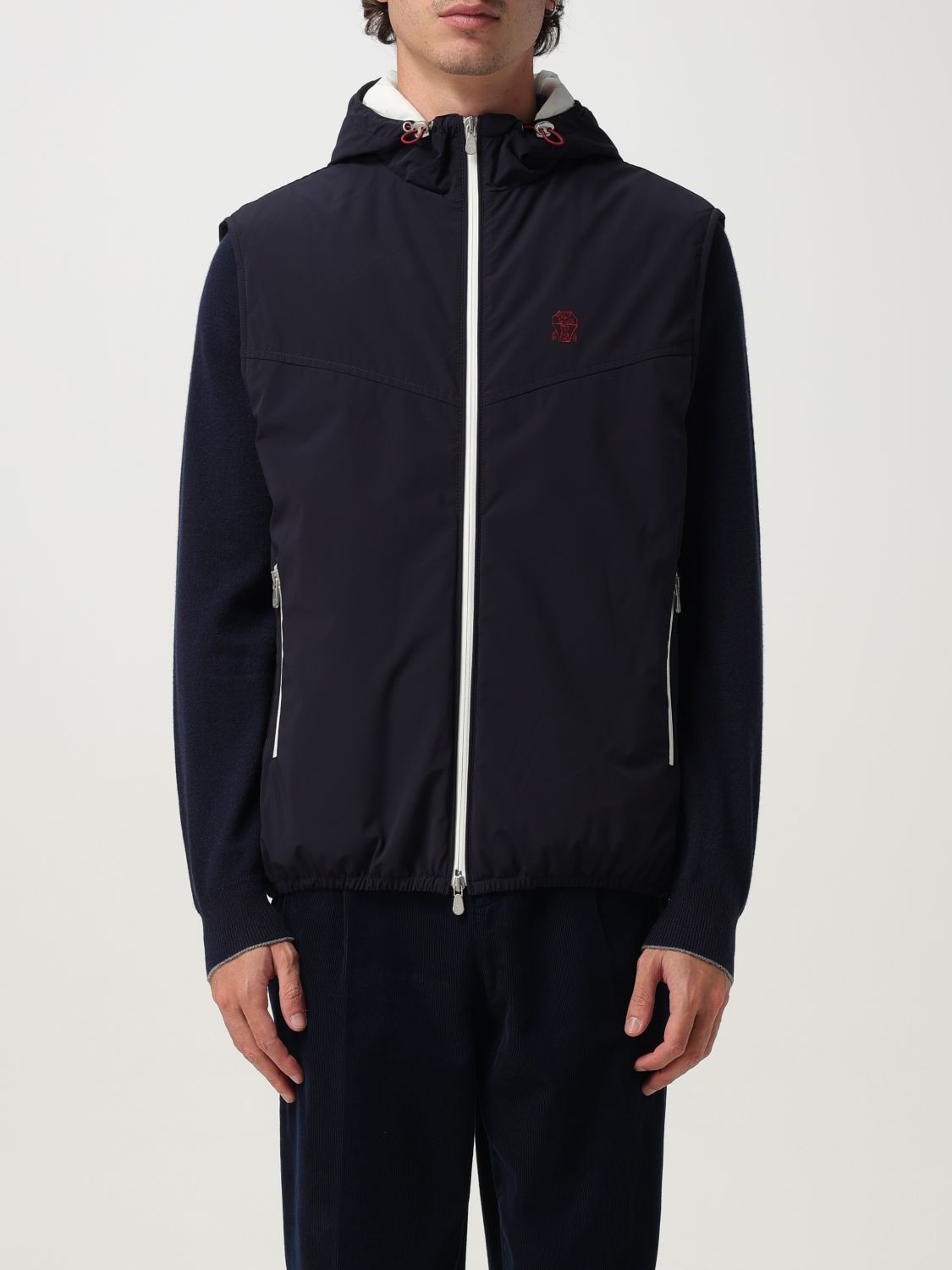 Brunello Cucinelli Waterproof Hooded Jacket In Black
