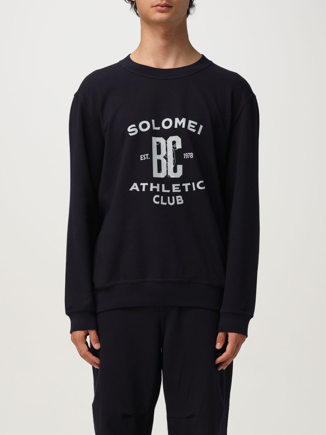 Brunello Cucinelli Sweatshirt Men Color Navy In Black