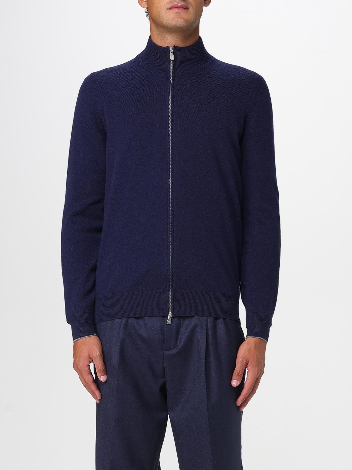 Brunello Cucinelli Cardigan  Men Color Marine In Blue