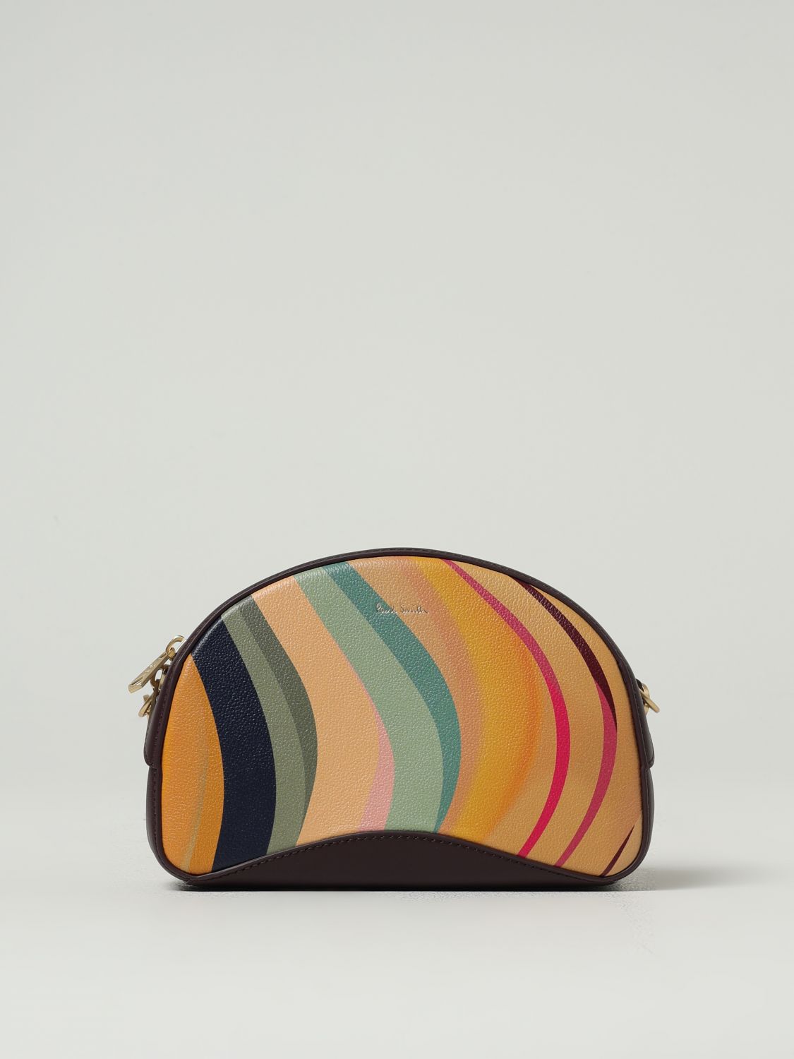 Paul Smith Swirl Leather Crossbody Bag In Multi