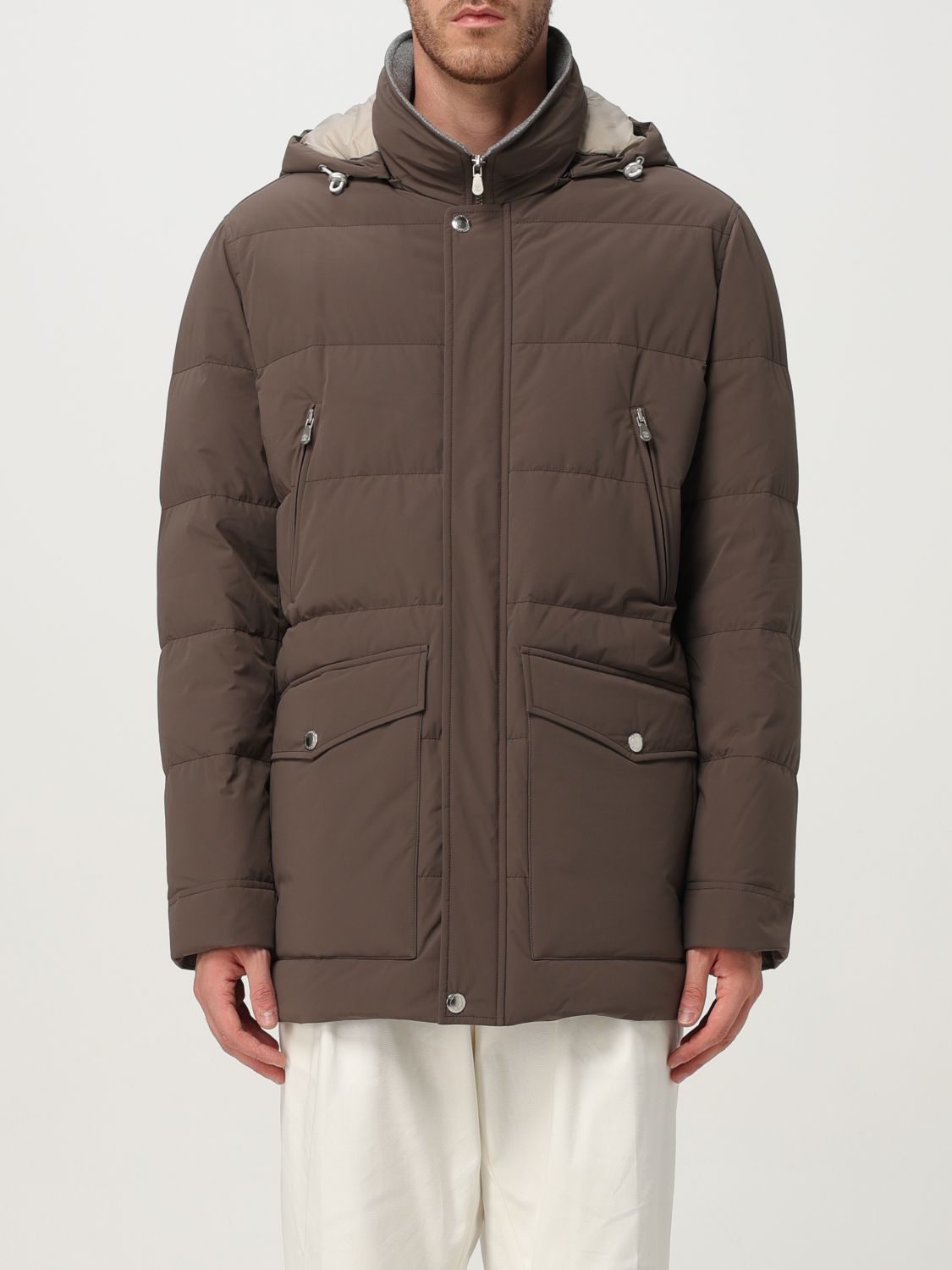 Brunello Cucinelli Jacket Men Color Brown In Brown