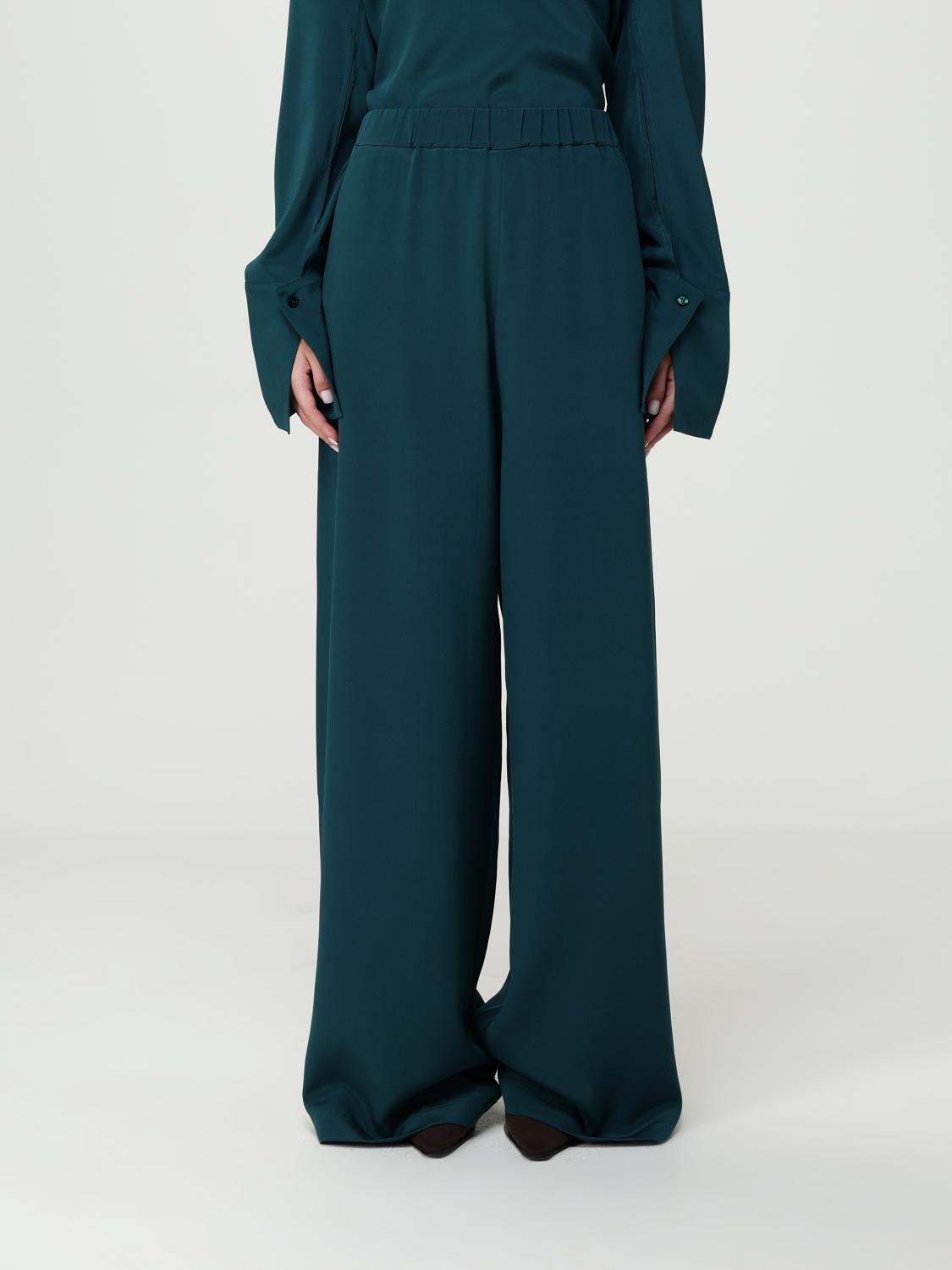 Max Mara Pants Woman Color Green In Green