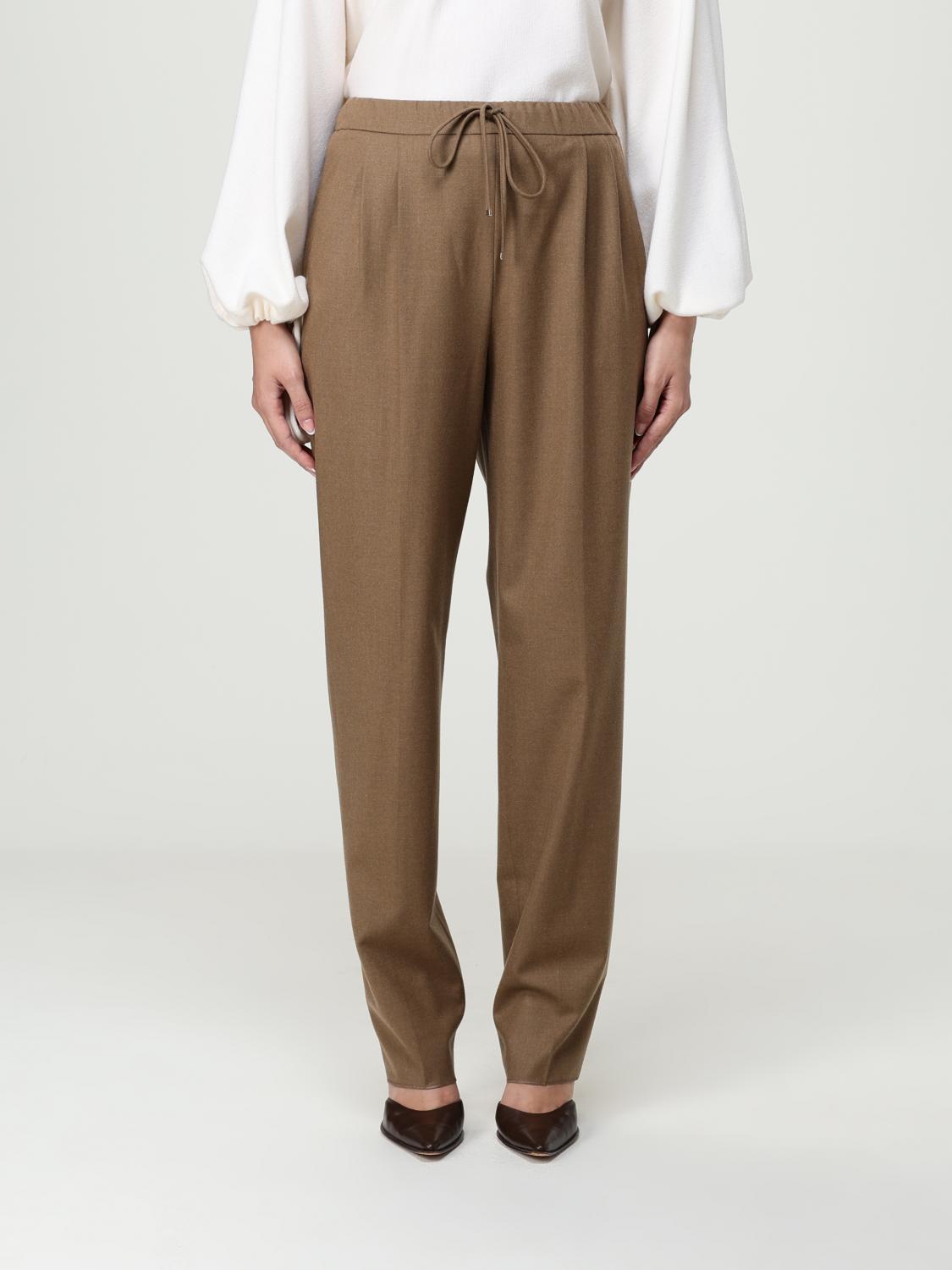 Max Mara Leisure Woman Pants Khaki Size Xs Viscose, Elastane In Brown