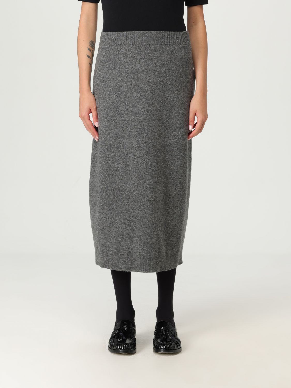 Brunello Cucinelli Skirt  Woman Color Grey In Gray