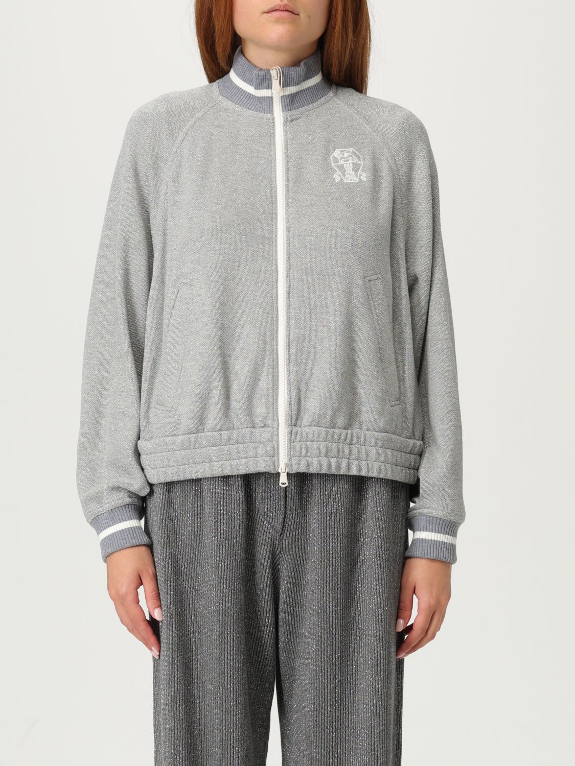 Brunello Cucinelli Sweater  Woman Color Grey In Gray