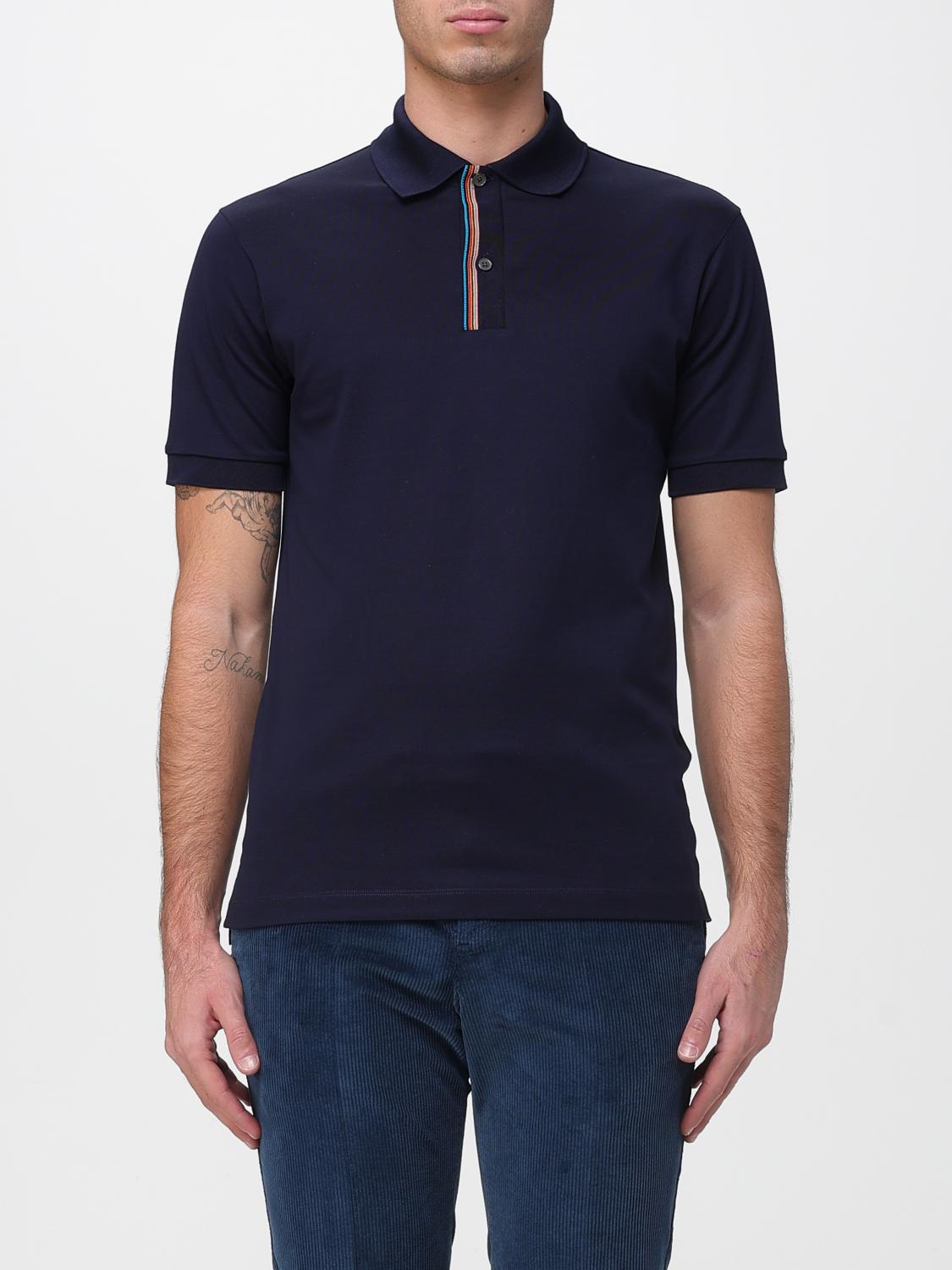 Ps By Paul Smith Polo Shirt Ps Paul Smith Men Color Blue