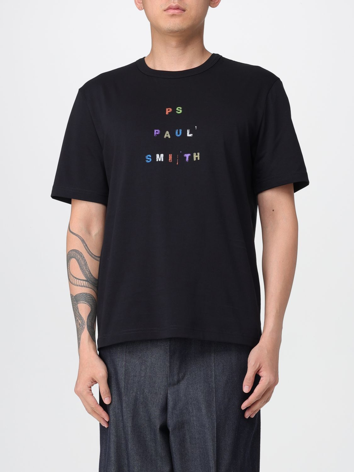 Ps By Paul Smith Polo Shirt Ps Paul Smith Men Color Black In Animal Print