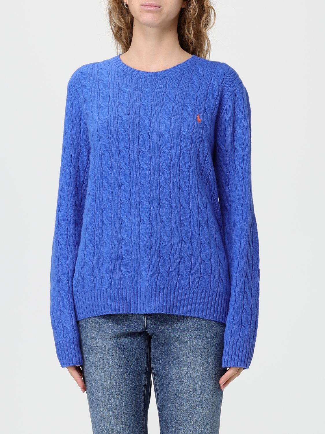 Polo Ralph Lauren Sweater Woman Color Blue In Blue