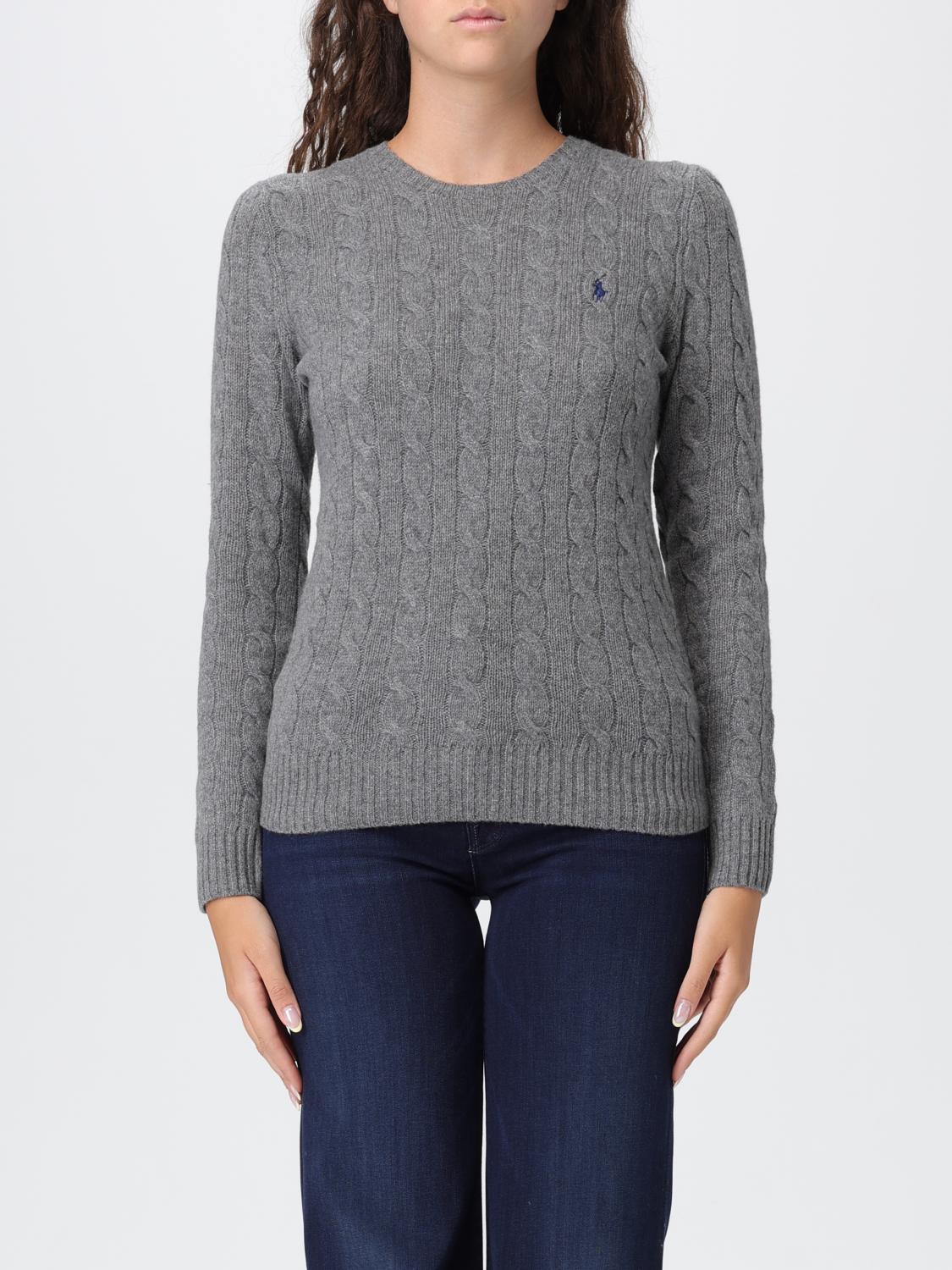 Polo Ralph Lauren Ralph Lauren Gray Wool And Cashmere Cable-knit Sweater In Gray