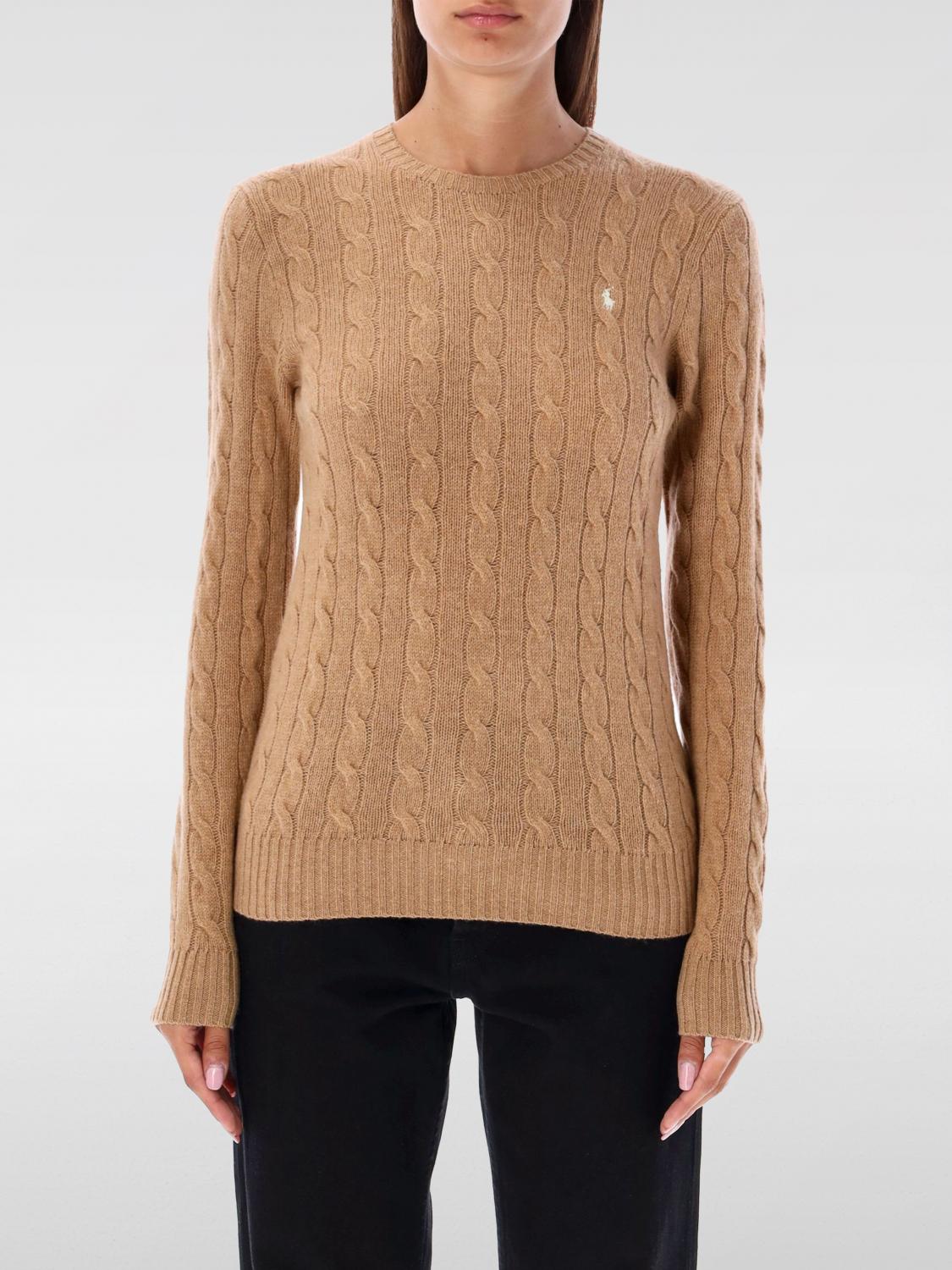 Polo Ralph Lauren Polo-pony-motif Cotton Jumper In Brown