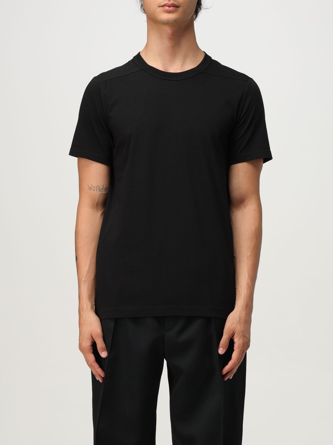 Rick Owens Black Short Level T-shirt In Black