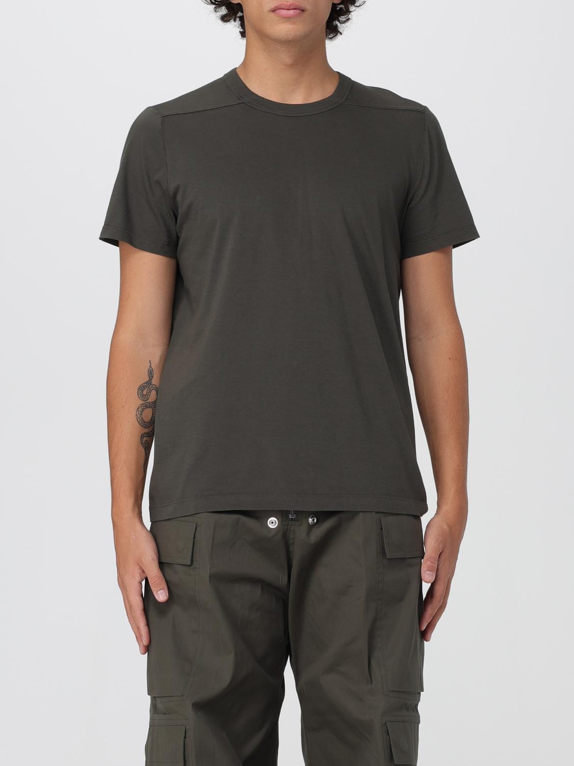 Rick Owens T-shirt Men Color Green In Gray