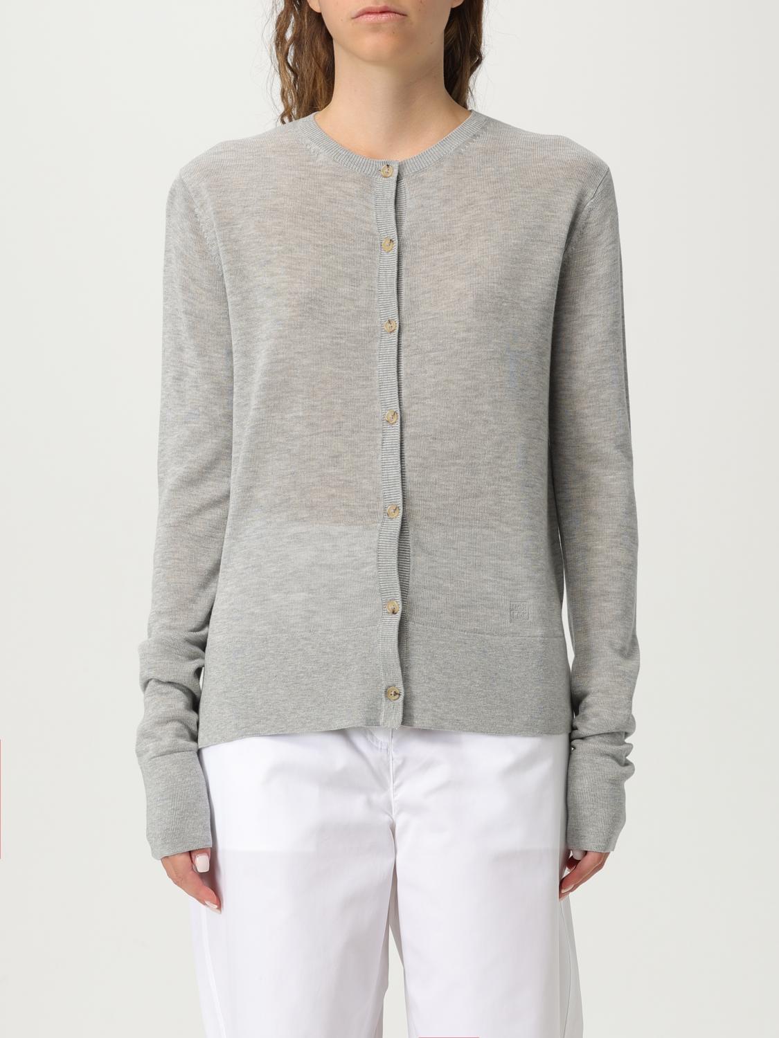 Totême Cardigan Toteme Woman Color Grey In Gray