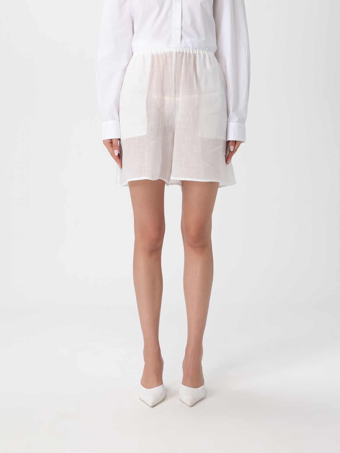 Toteme TOTEME Shorts Woman color White　TOTEME ショーツ ウーマン カラー ホワイト
