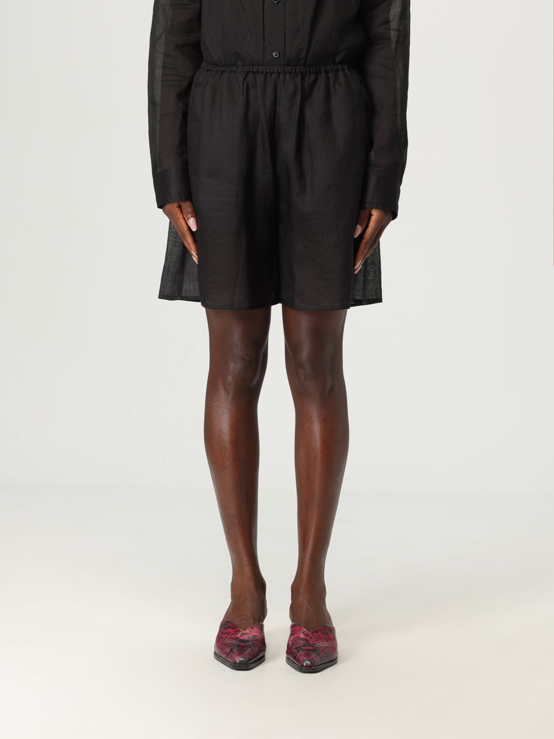 Totême Shorts Toteme Woman Color Black In Black