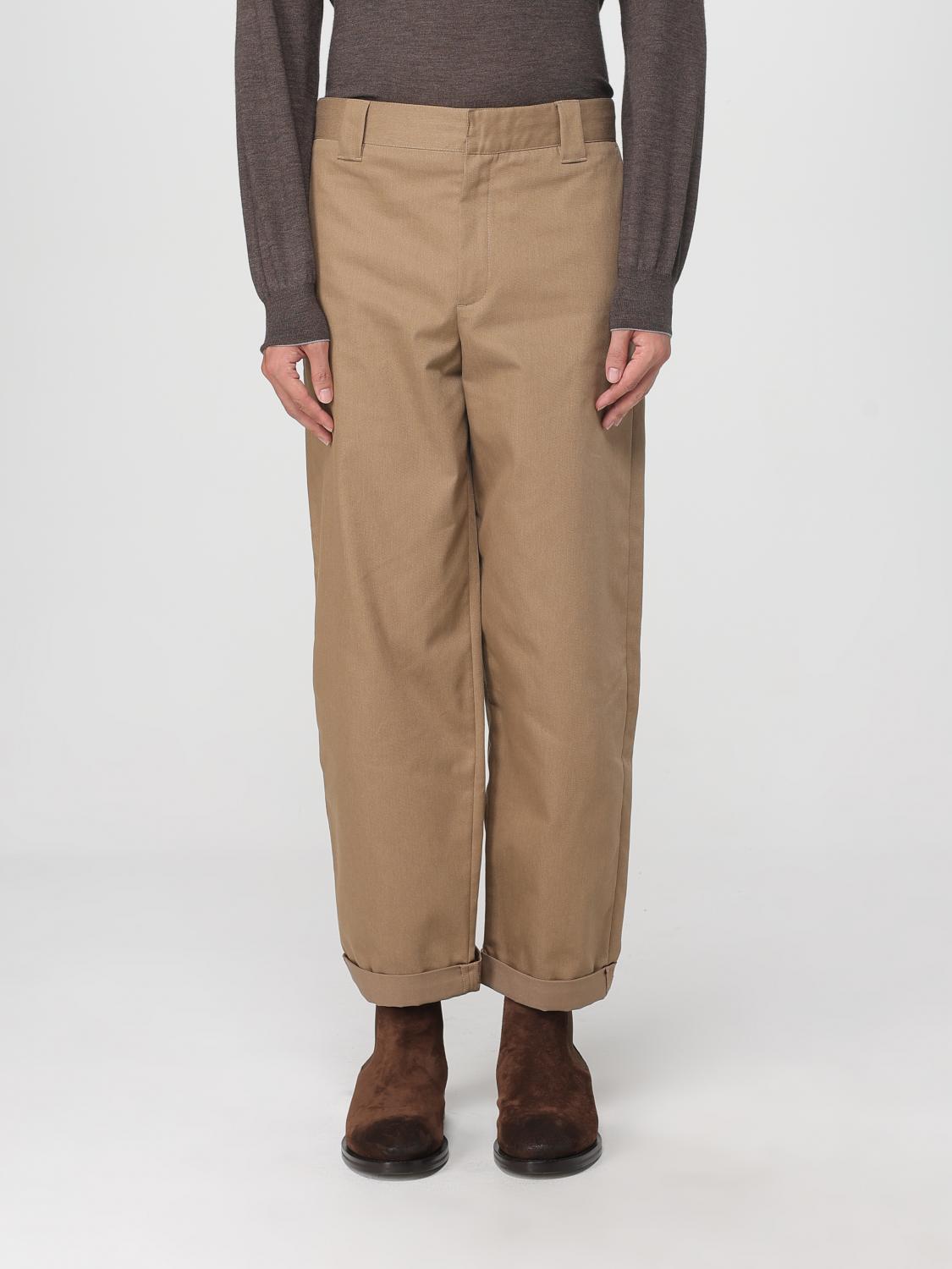 Golden Goose Skate Chino Trousers Belt Loops In Brown