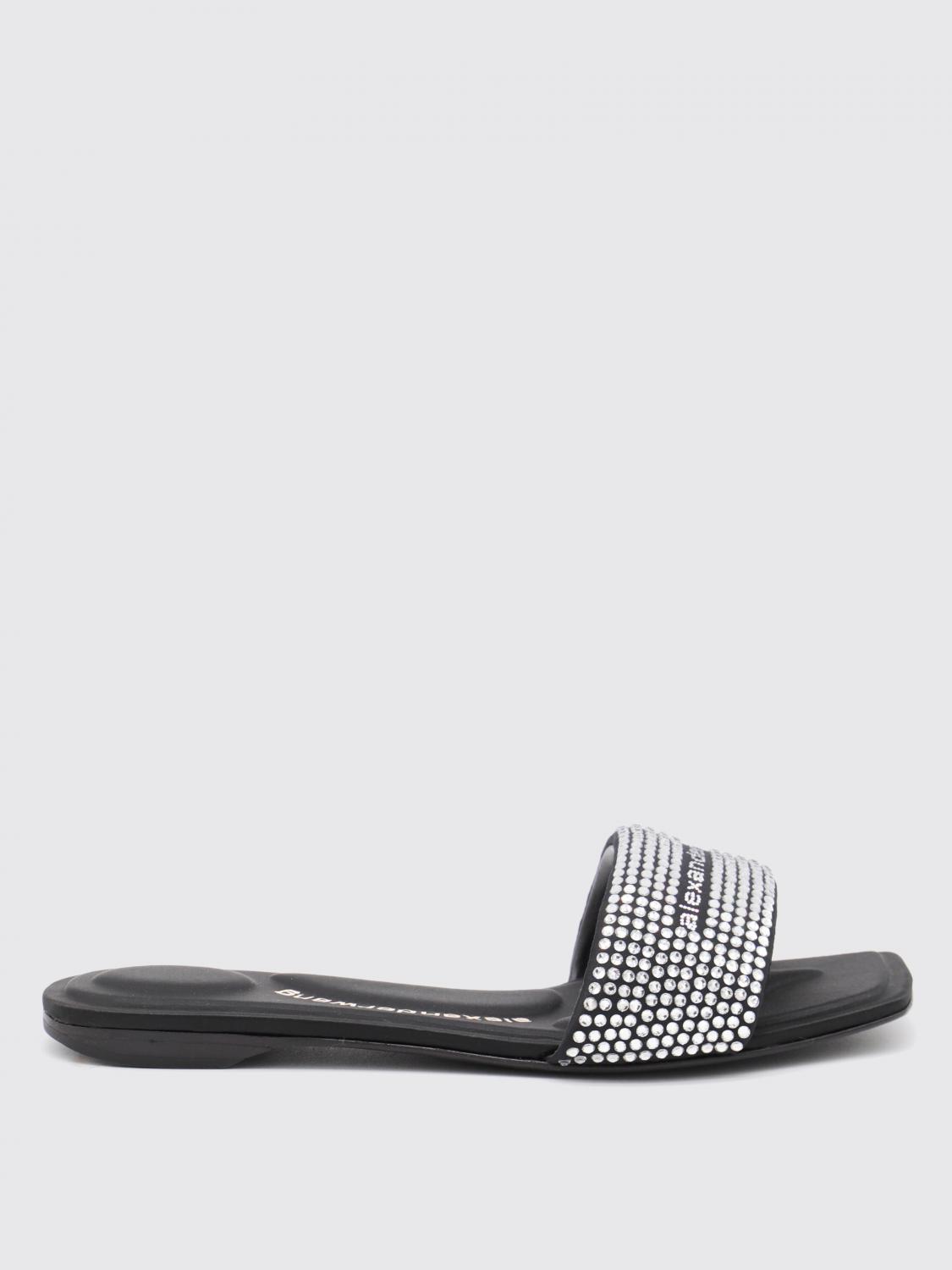 Alexander Wang Satin Sandal In Black