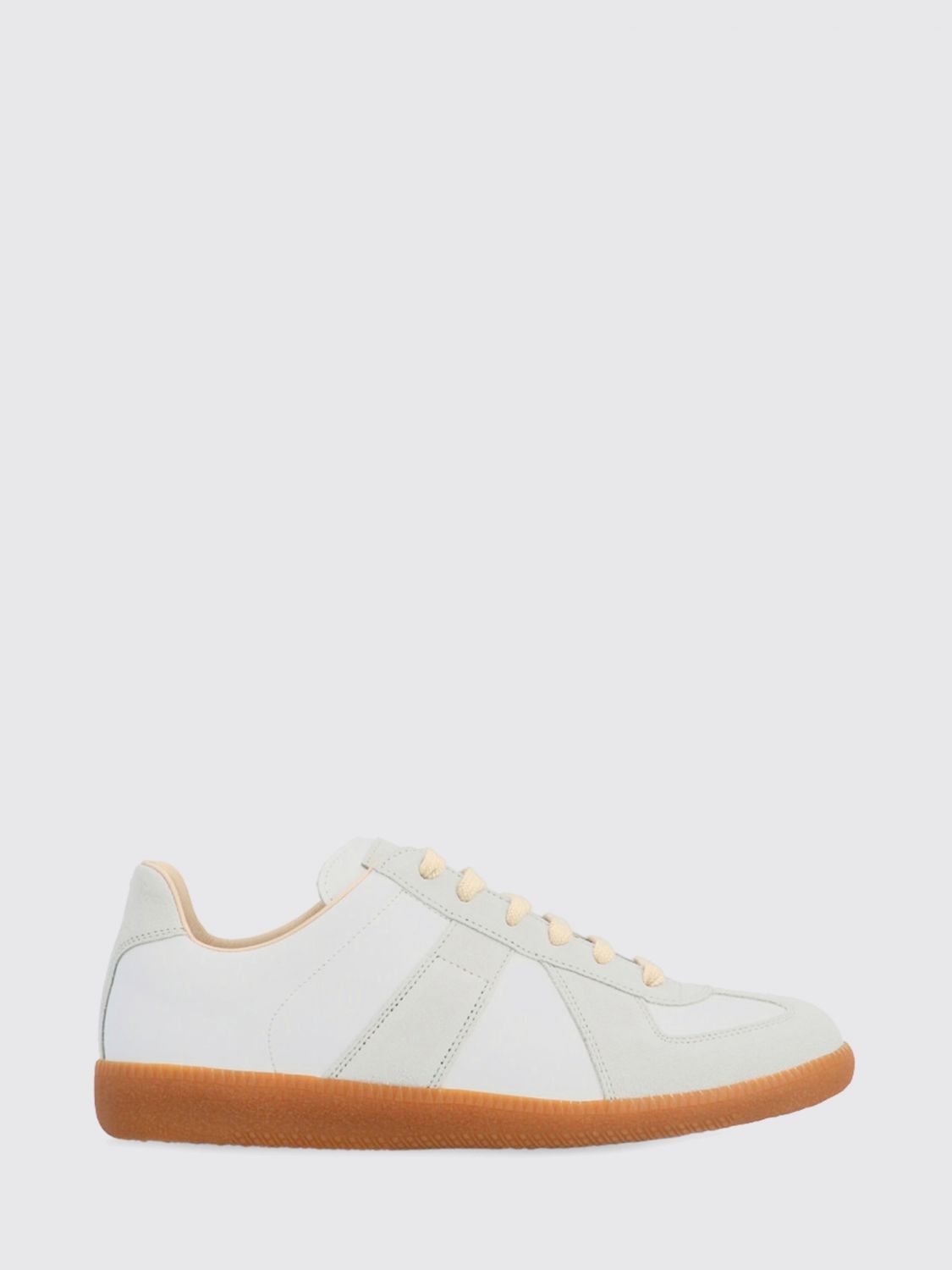 Maison Margiela Replica Leather Sneakers In White