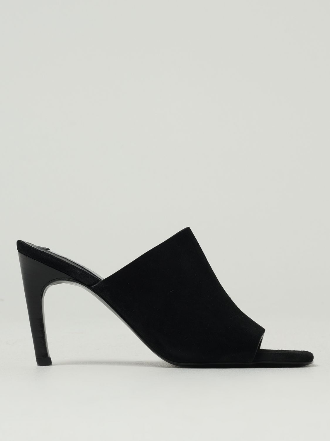 Totême Black Open Toe Heels In Black