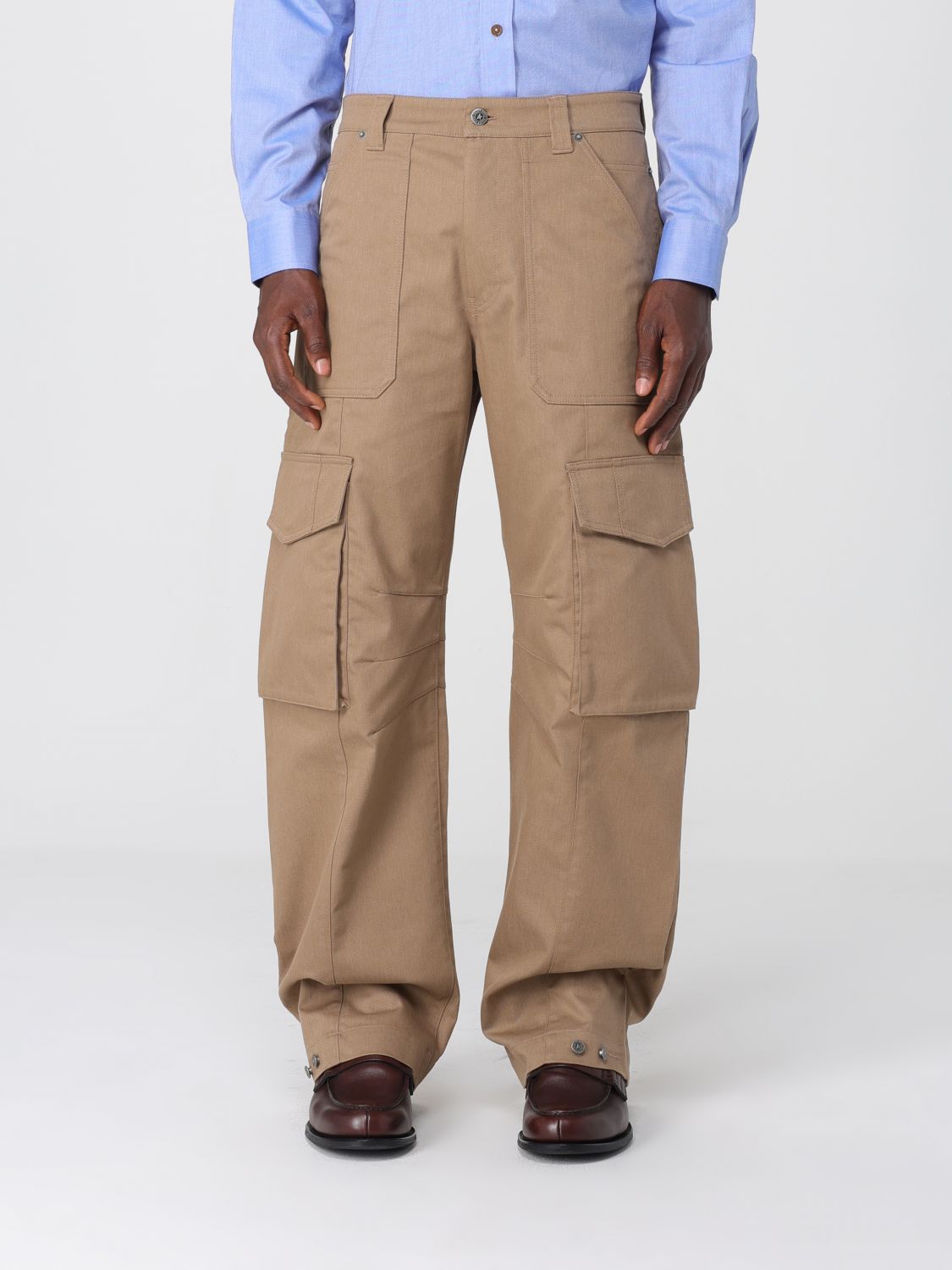 Golden Goose Pants Men Color Beige In Brown