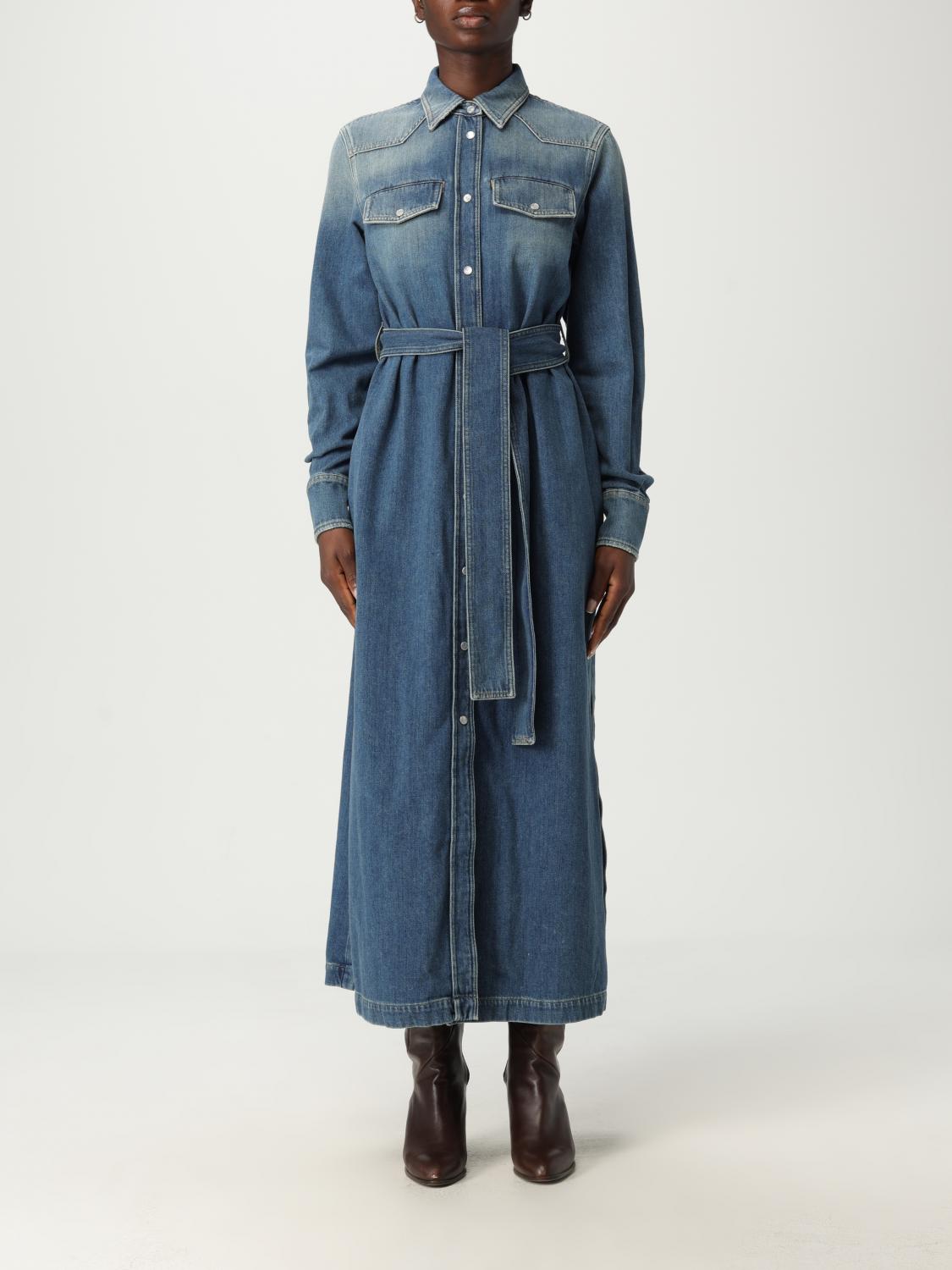 Dress GOLDEN GOOSE Woman color Blue