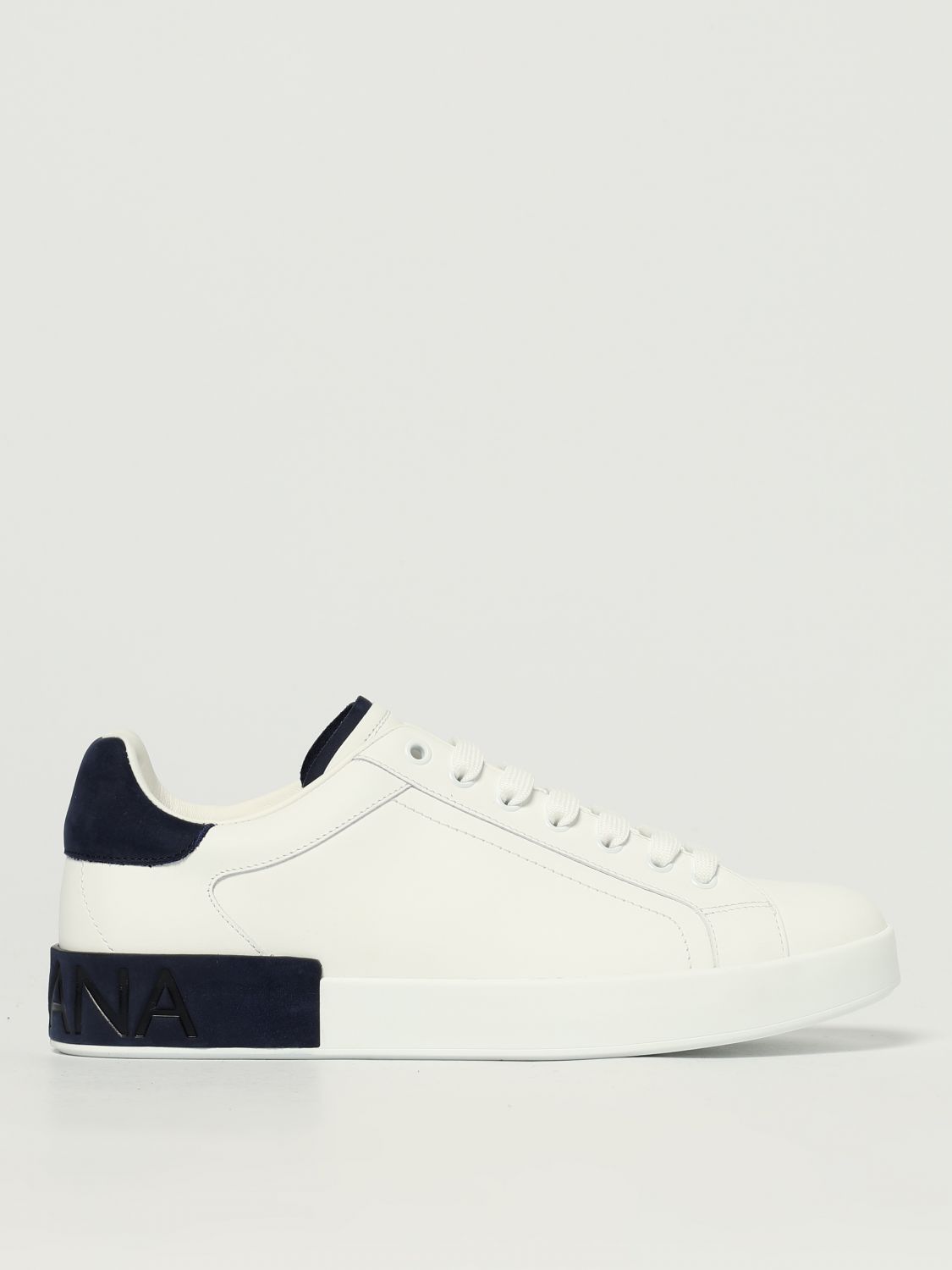 Dolce & Gabbana White Sneakers With Minimalist Design And Cushioned Sole In White