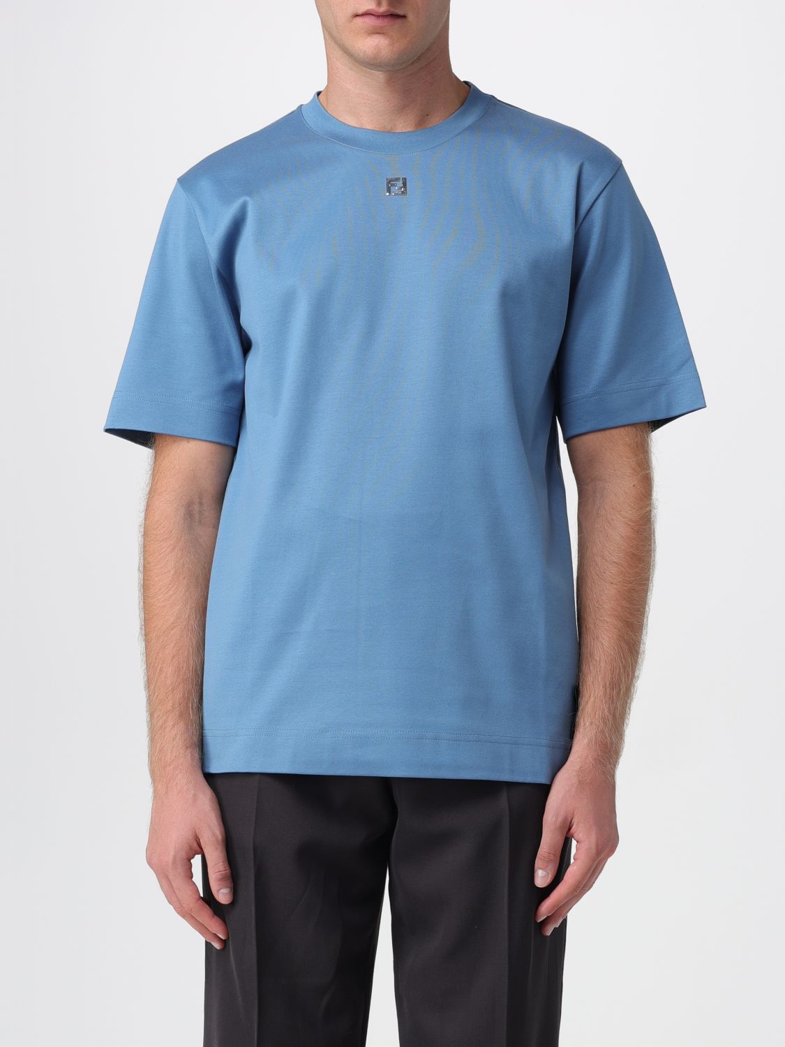 FENDI T-shirt in cotone con logo FF