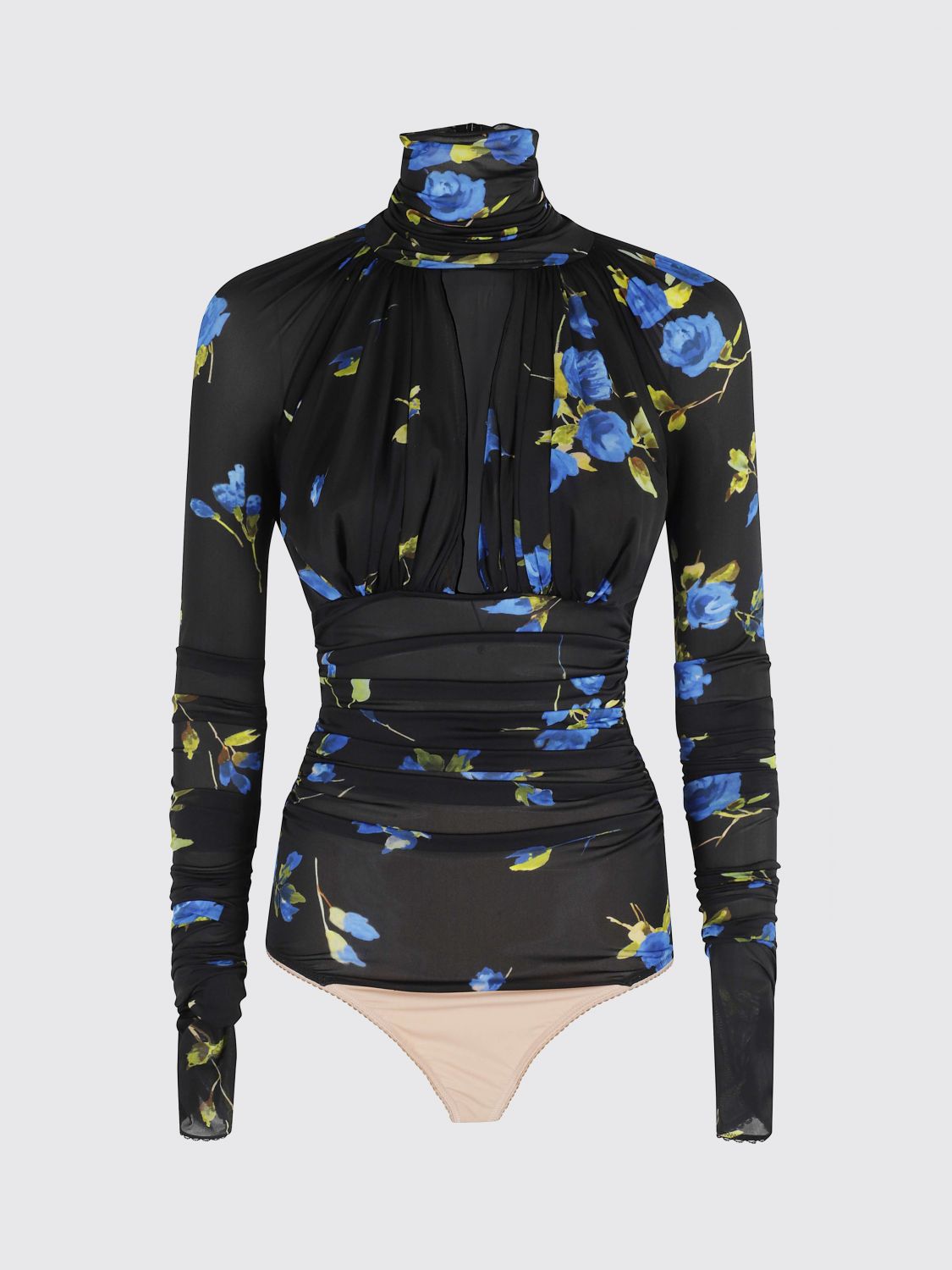 Blumarine Print Jersey Top In Multi