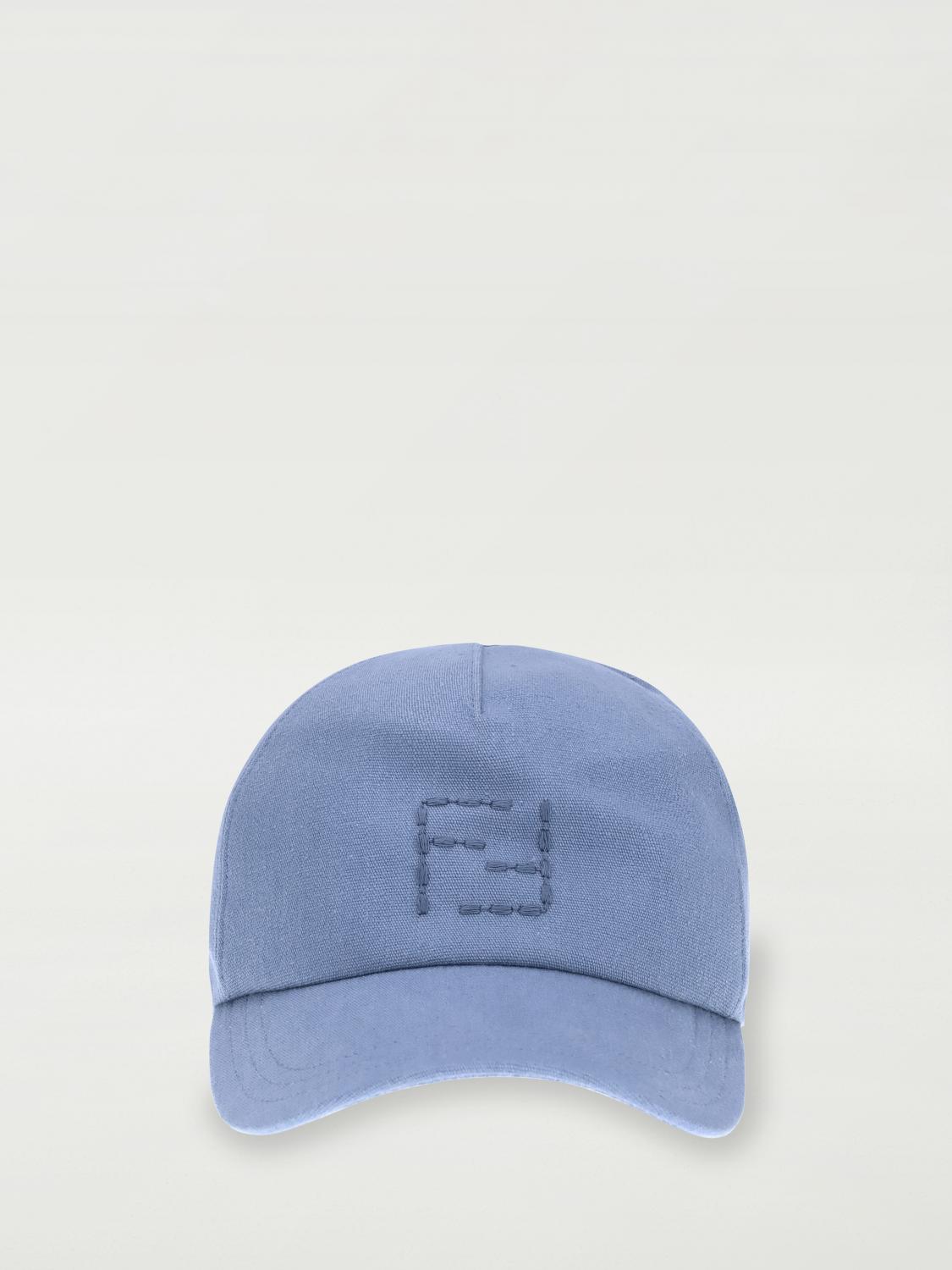 FENDI FENDI Hat Men color Gnawed Blue　フェンディ 帽子 メンズ カラー Gnawed ブルー