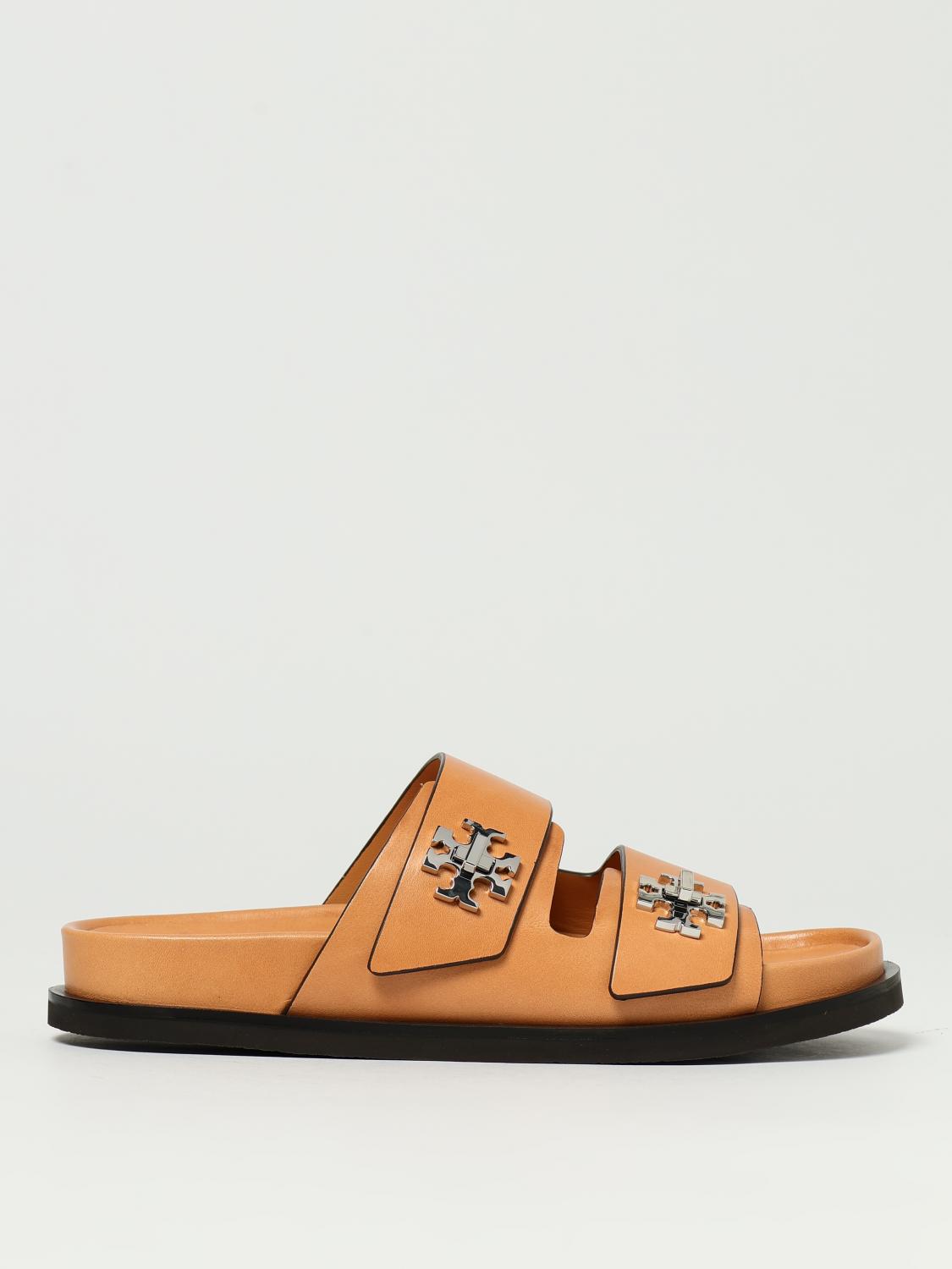 TORY BURCH Heeled Sandal Woman color Brown　TORY BURCH ヒール サンダル ウィメンズ カラー ブラウン TORY