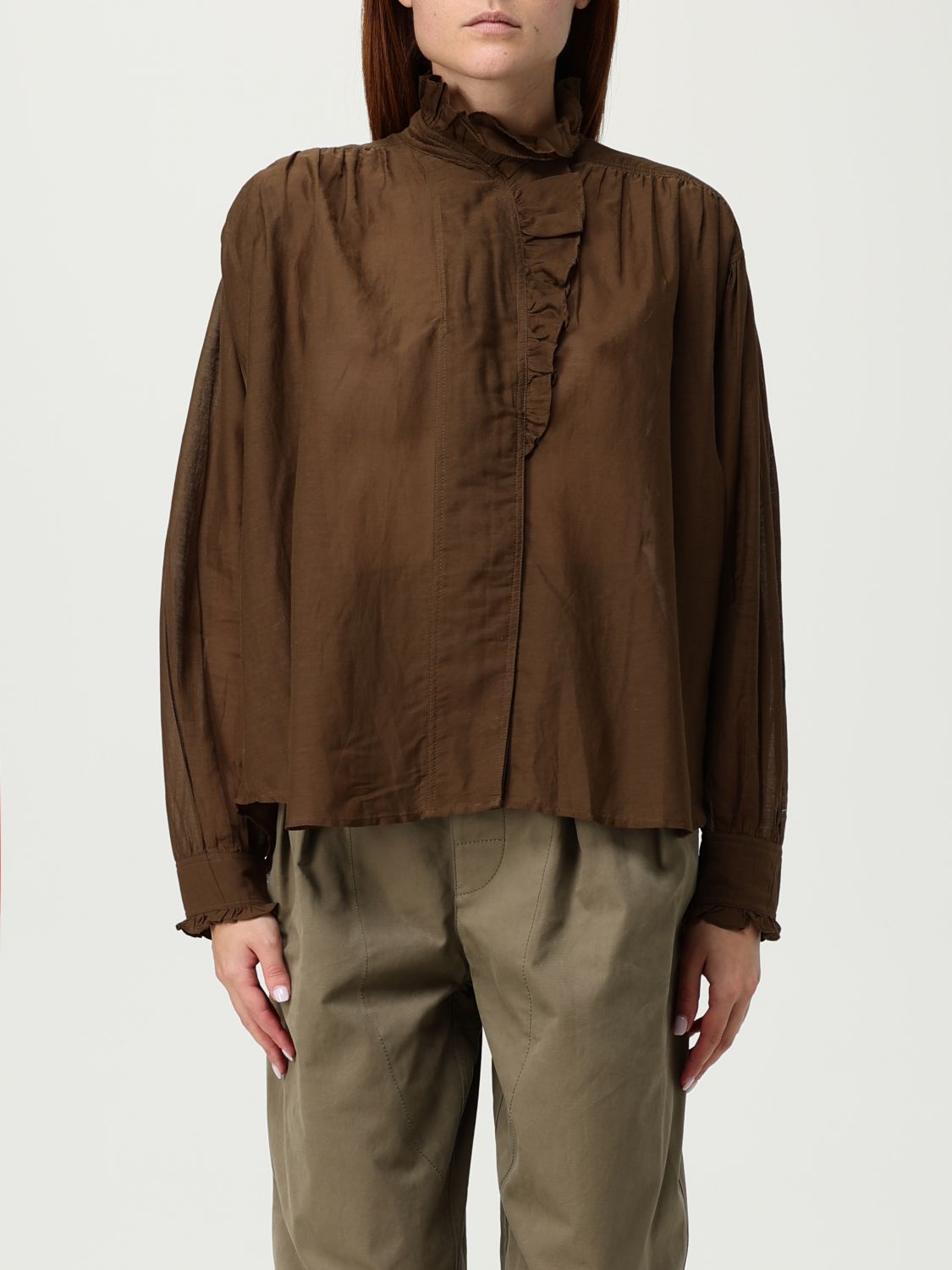 Isabel Marant Étoile Shirt Isabel Marant Etoile Woman Color Kaki In Brown