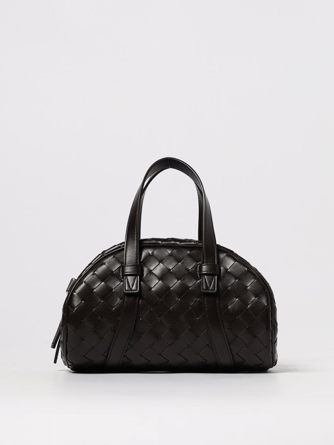 Bottega Veneta Double Handle Shoulder Bag In Brown