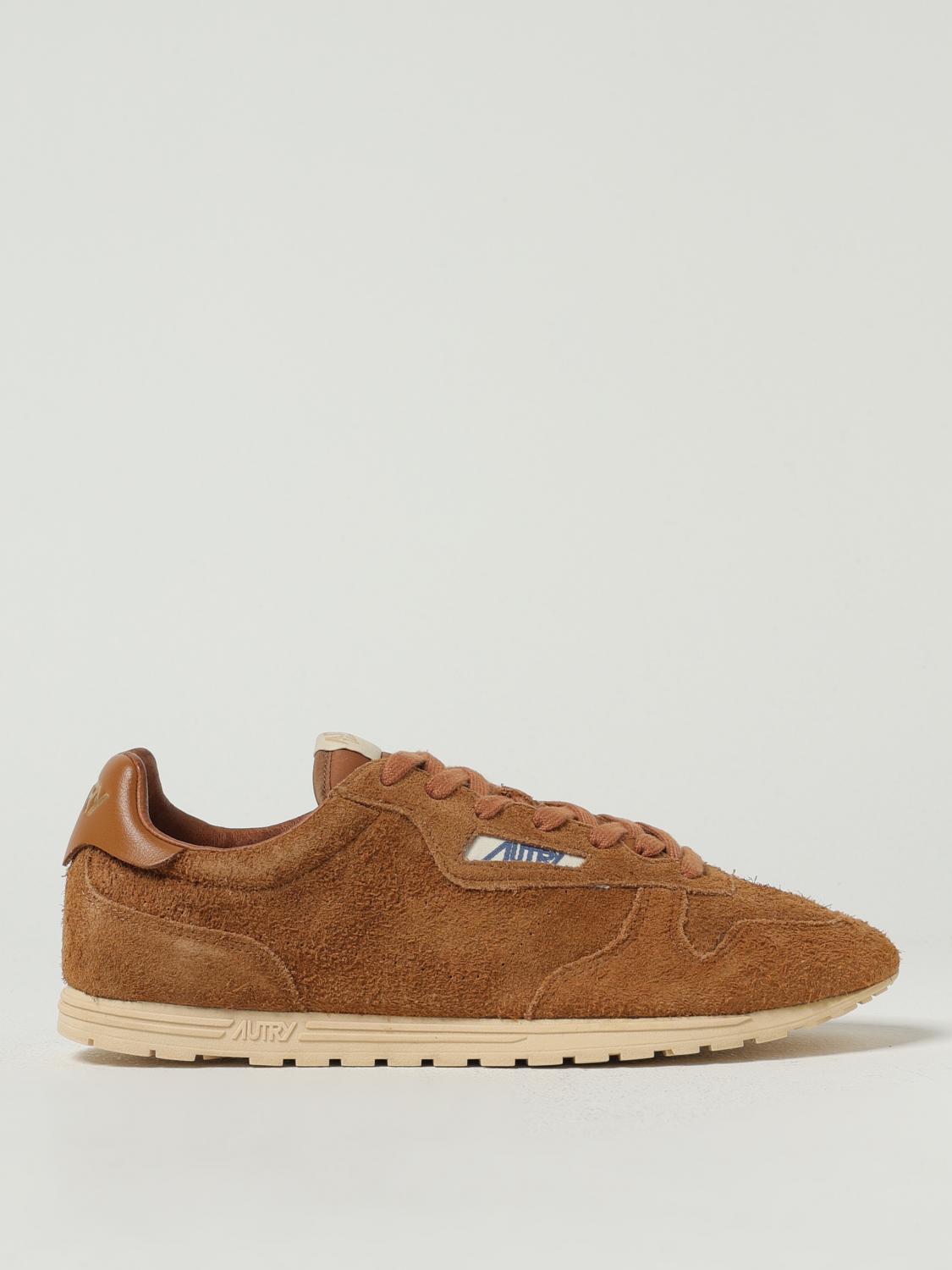 Autry Suede Leather Low Top Sneakers In Brown