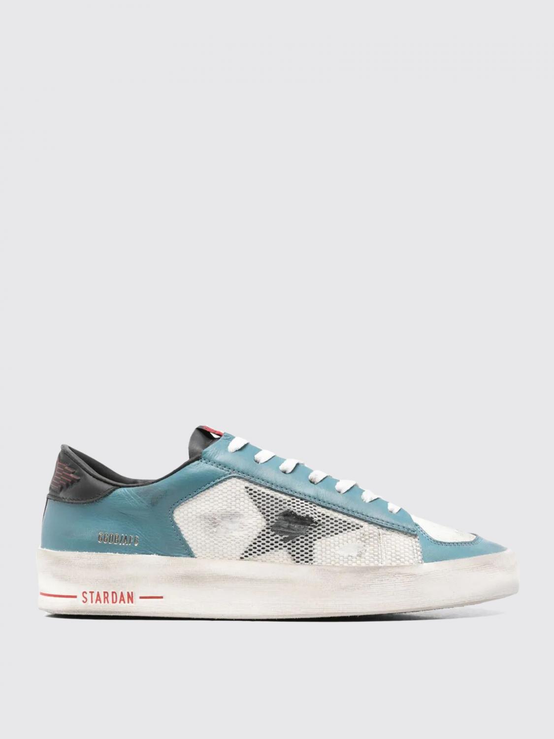 Golden Goose Shoes  Men Color Gnawed Blue