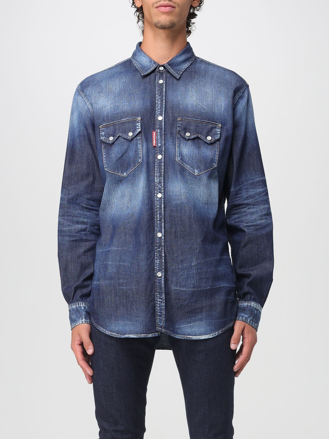 Dsquared2 Shirt  Men Color Navy In Blue