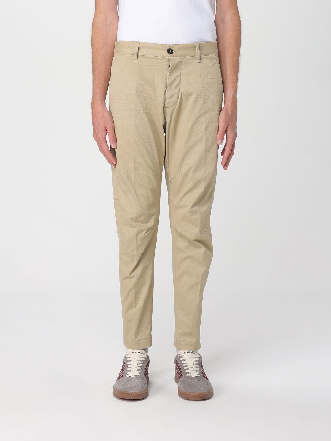 Dsquared2 Pants Men Color Sand In Neutral