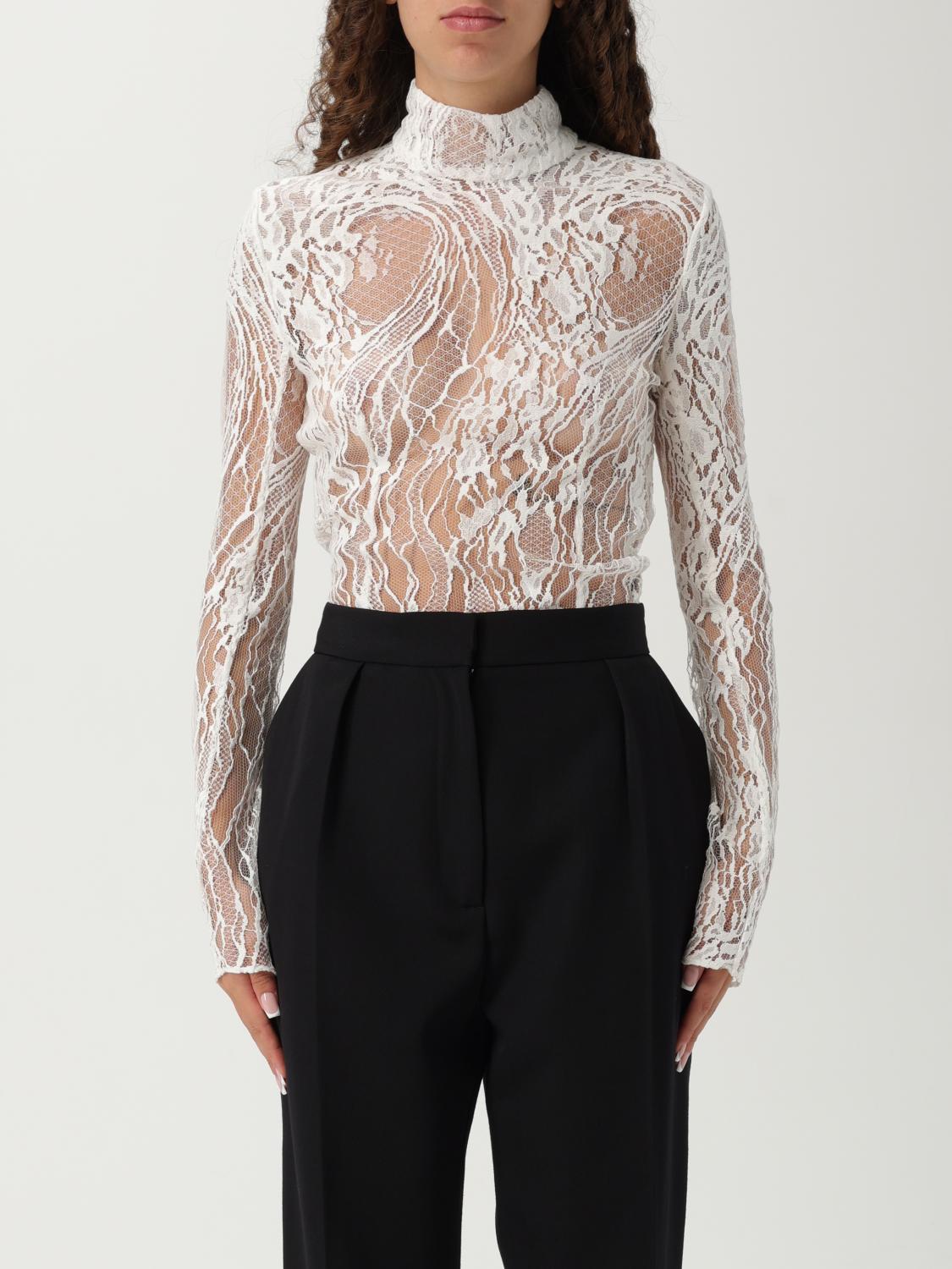 Balmain Top Woman Color White In White