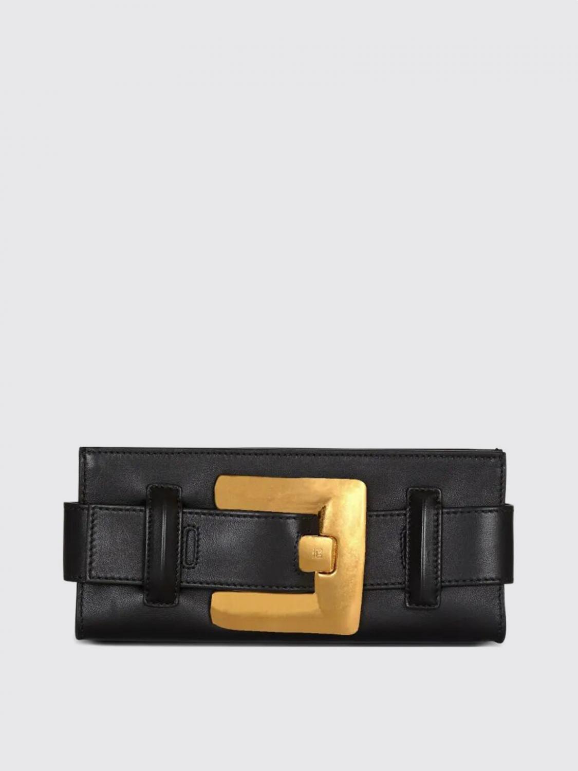 Balmain Shoulder Bag Woman Color Black In Black