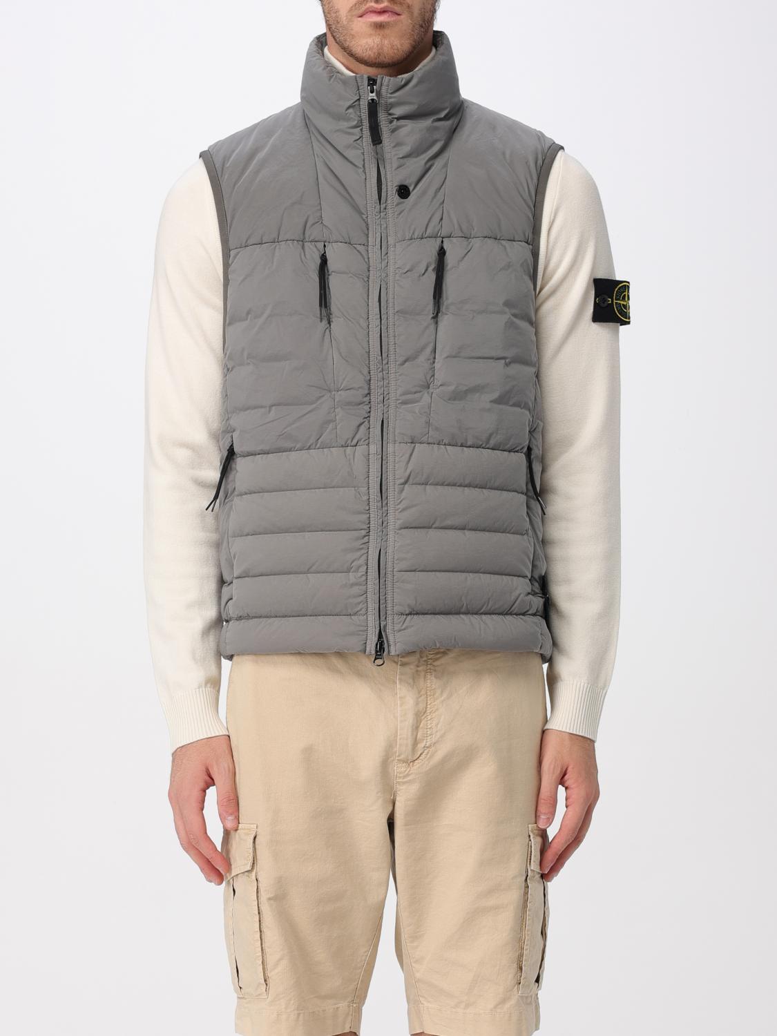 Stone Island Suit Vest Men Color Grey In Gray