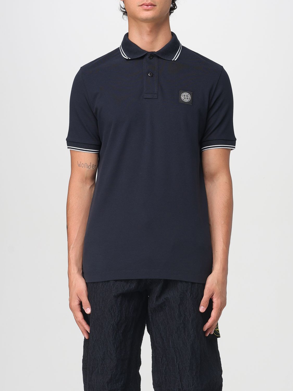 Stone Island Polo Shirt  Men Color Blue In Blue