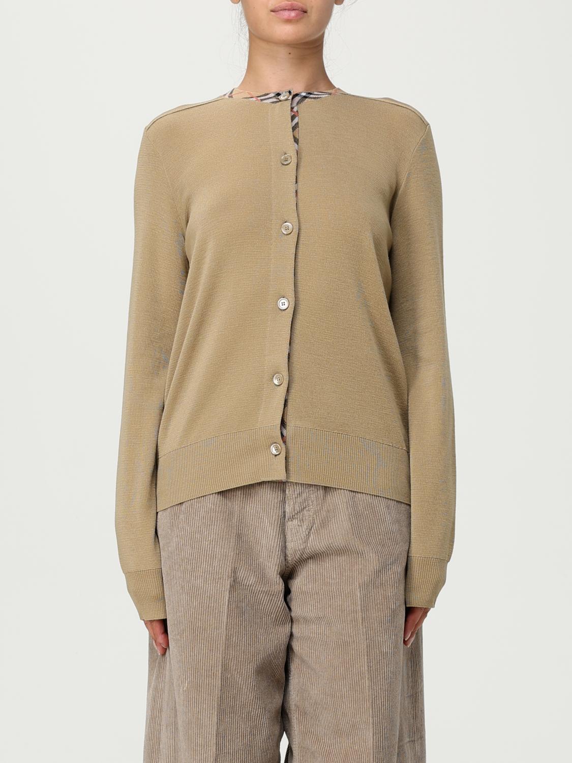 Burberry Cardigan  Woman Color Beige In Brown