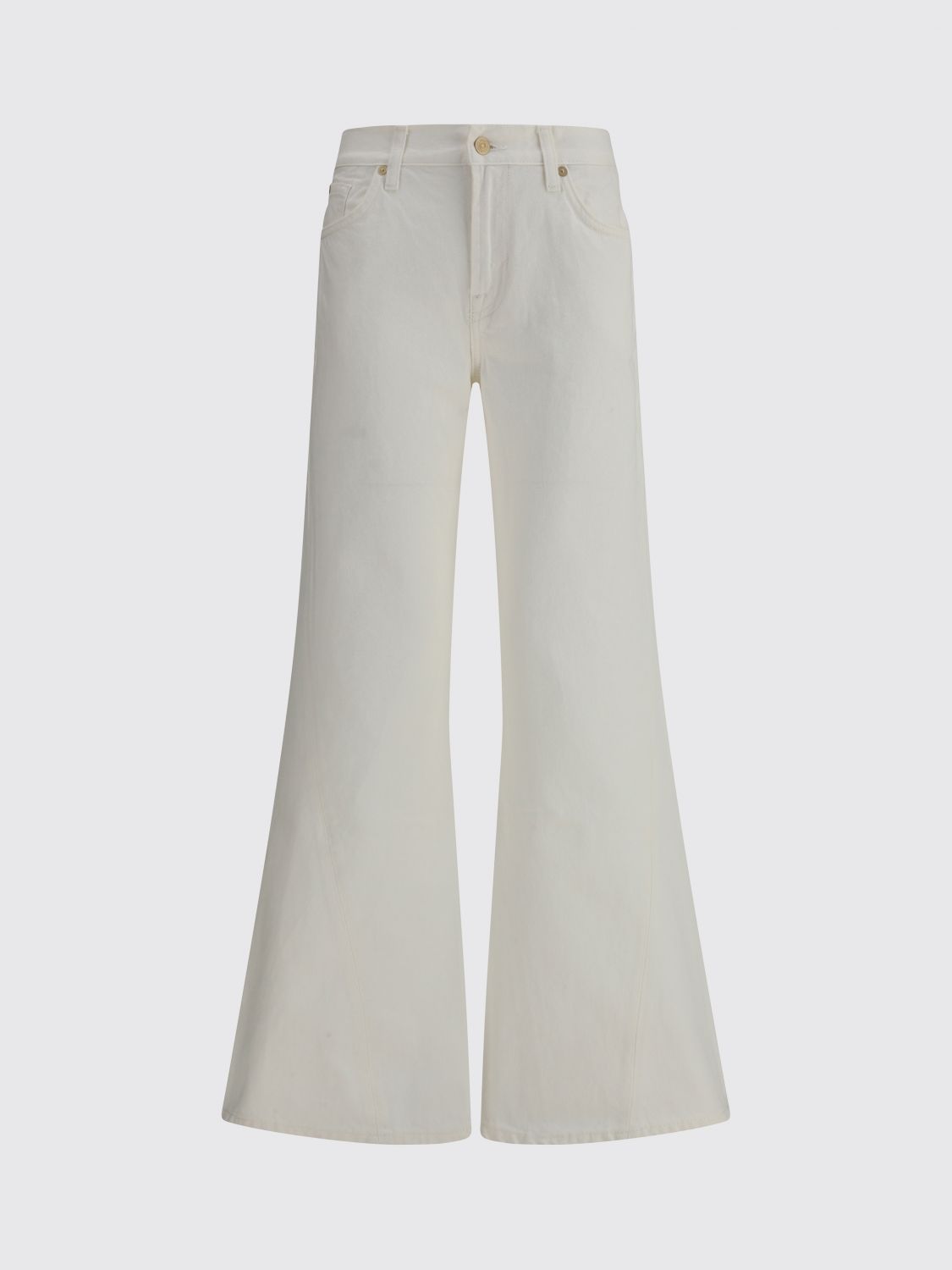 7 For All Mankind Spencer Flare Jeans In White