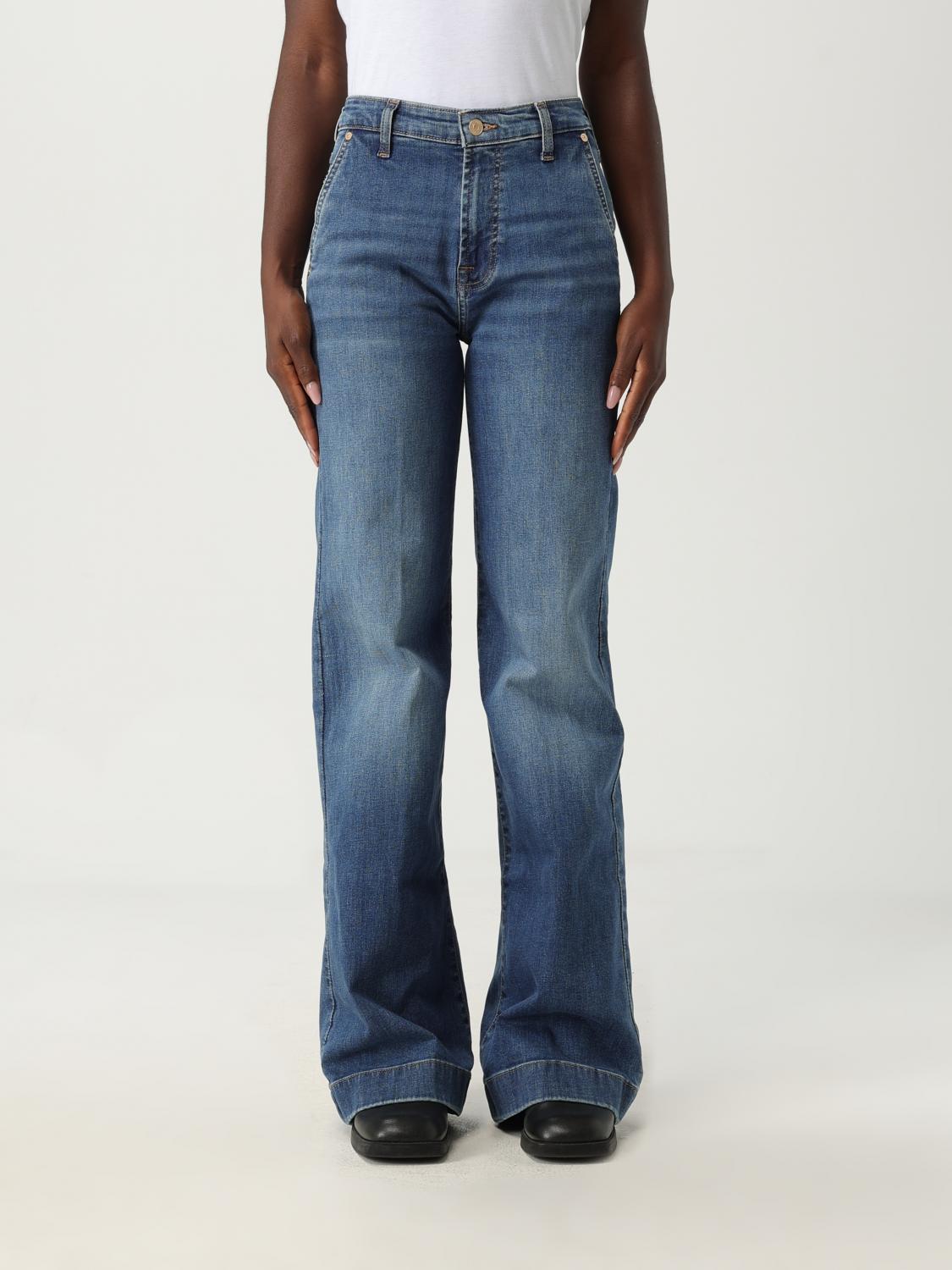 7 For All Mankind Jeans  Woman Color Blue In Blue