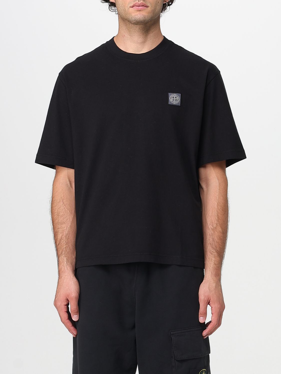 Stone Island Compass Patch Cotton Jersey T-shirt Clothing In Multi