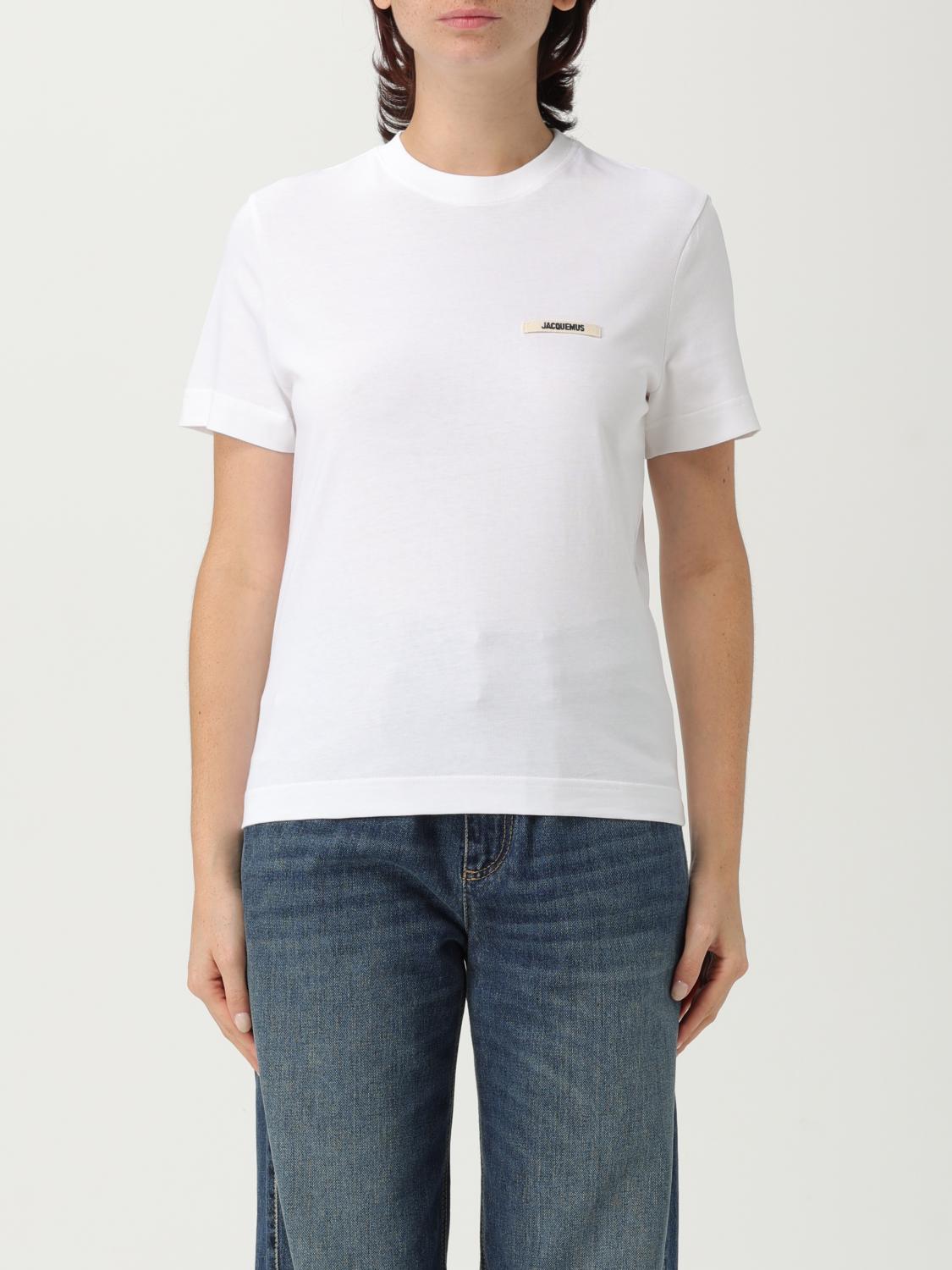 Jacquemus Relaxed-fit Cotton T-shirt With Subtle Logo In White